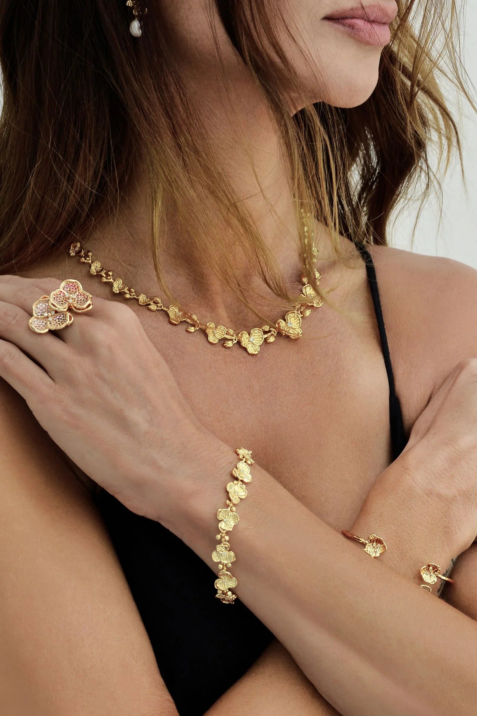 Orchid Statement Ring