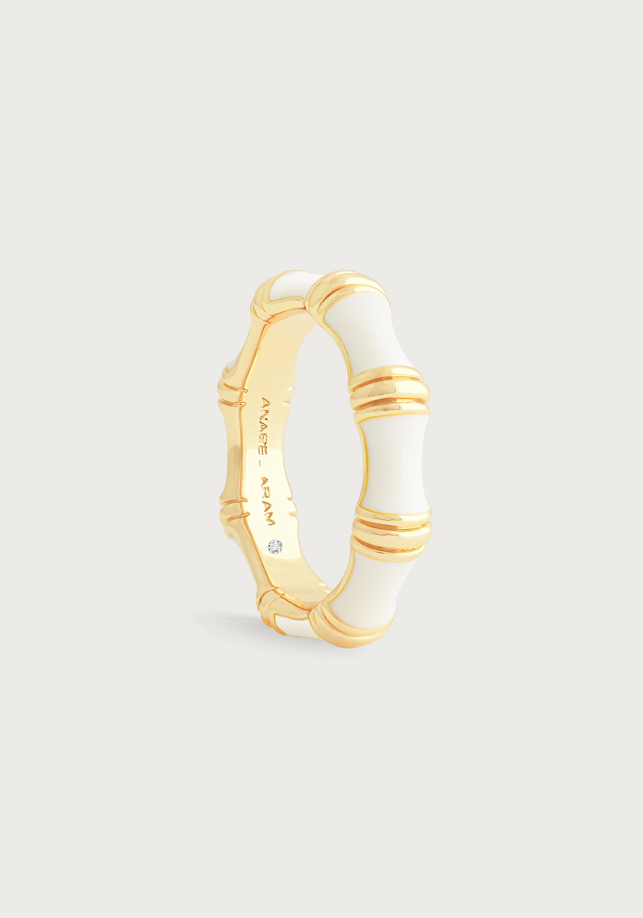 Bamboo Enameled Ring