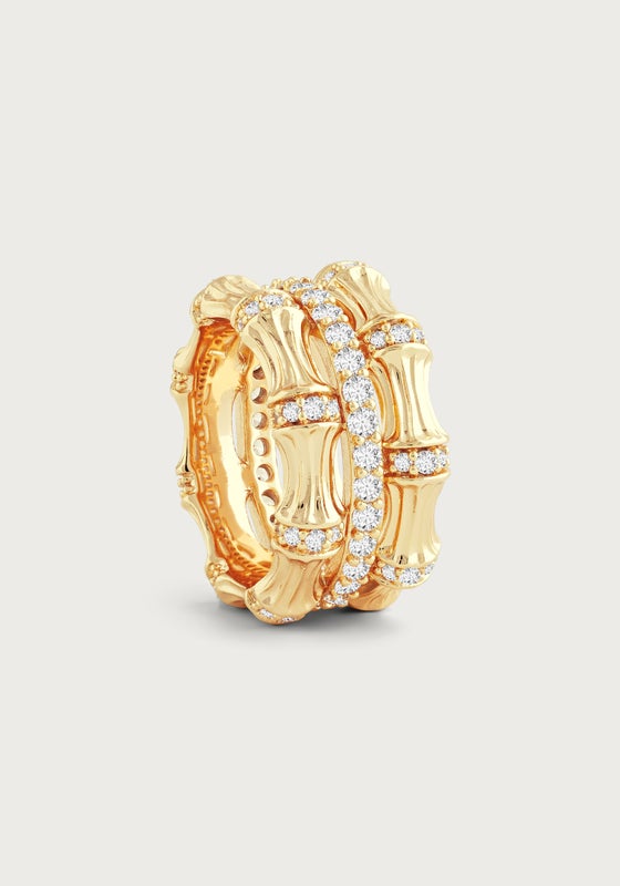 Anabel Aram Bamboo Stack Ring 8