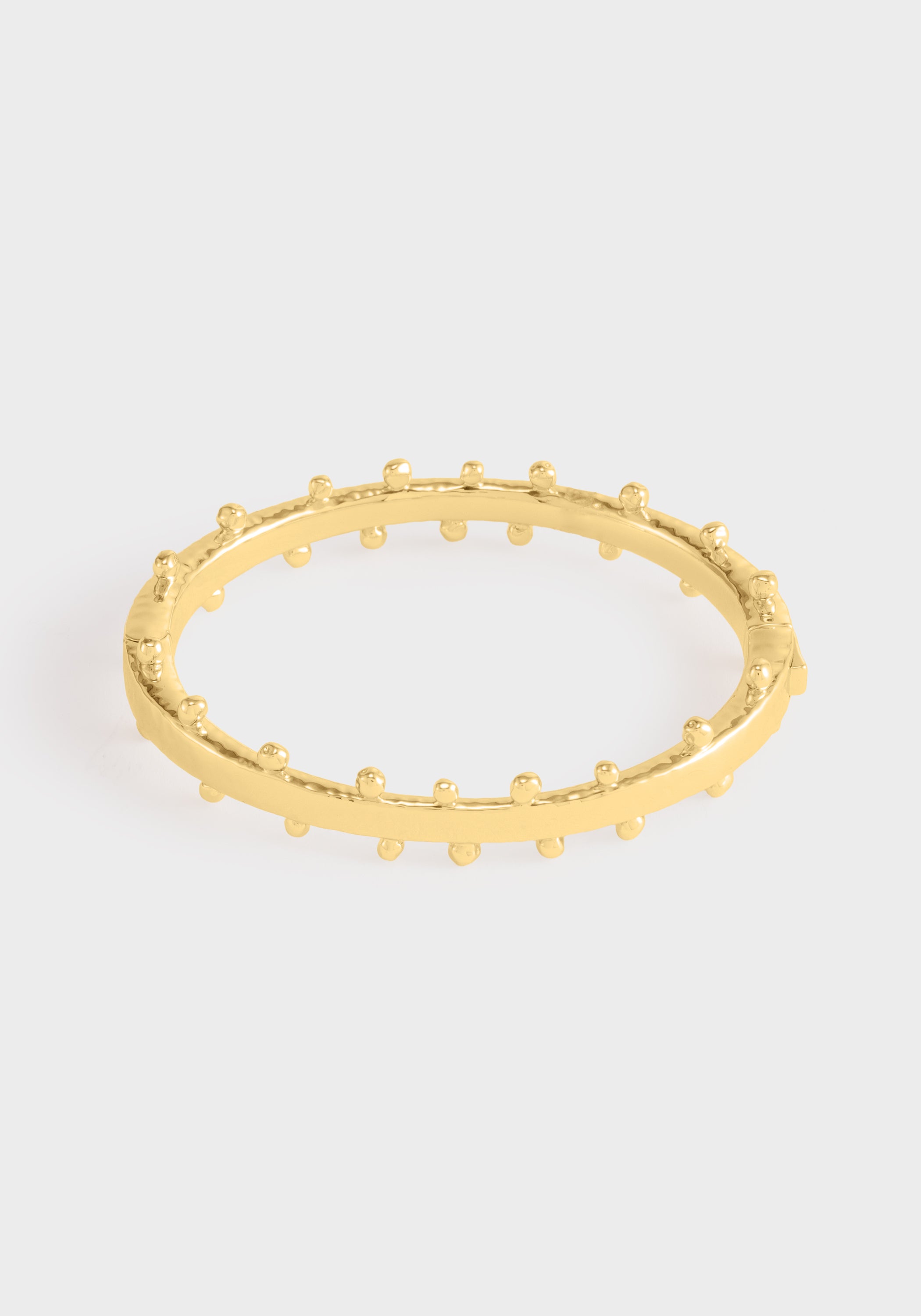 Milos Gold Hinged Bangle