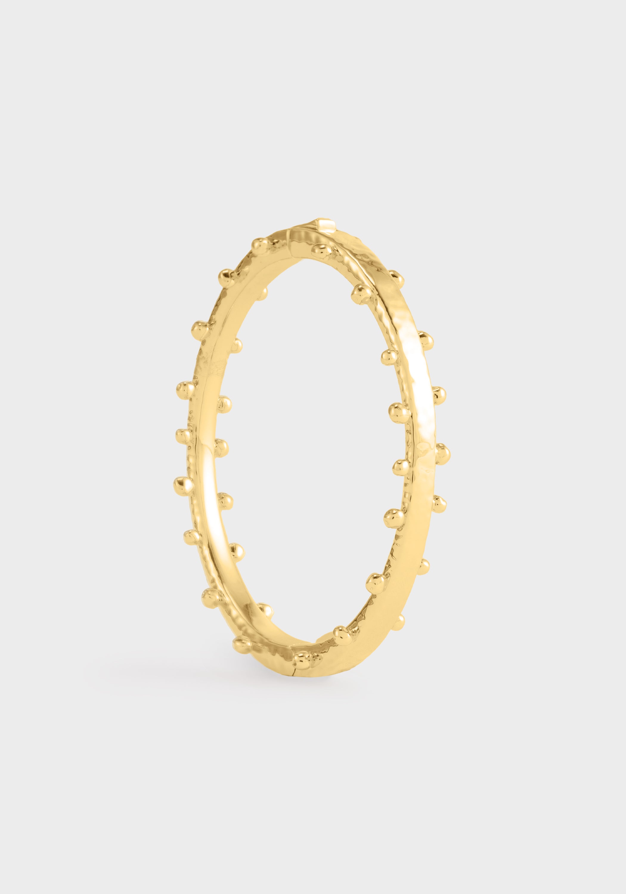Milos Gold Hinged Bangle