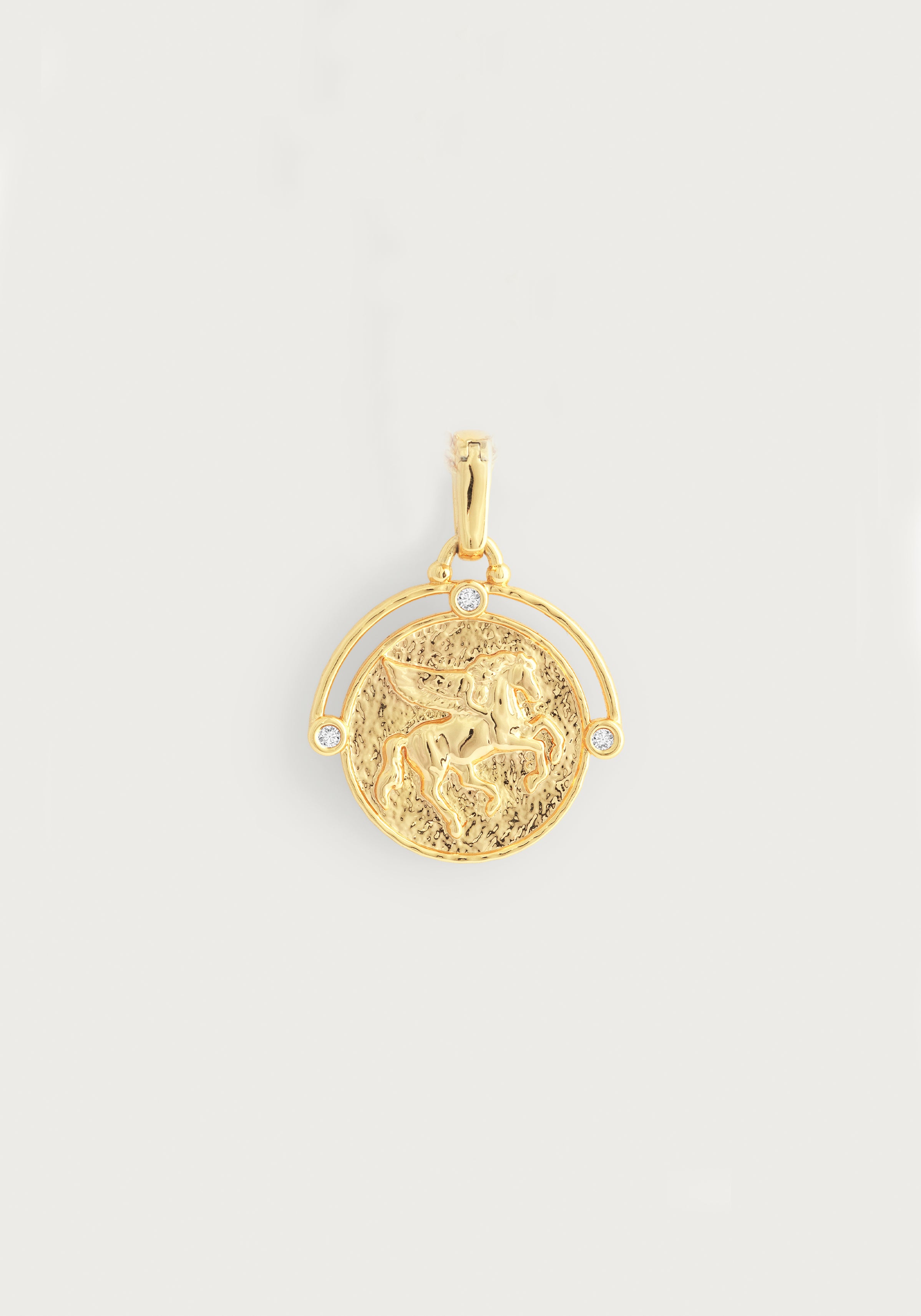 Pegasus Gold Coin Charm