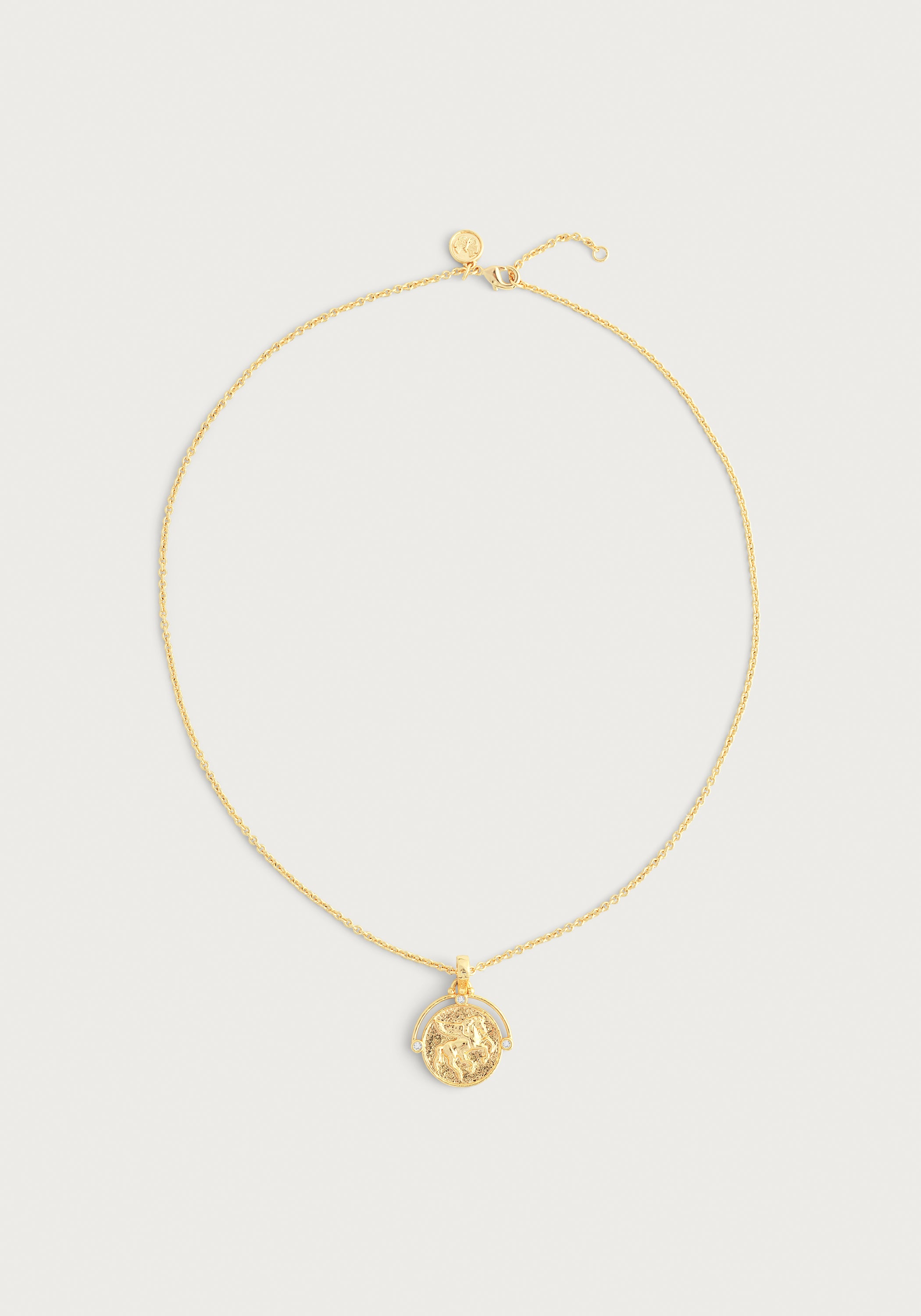 Pegasus Gold Coin Pendant Necklace