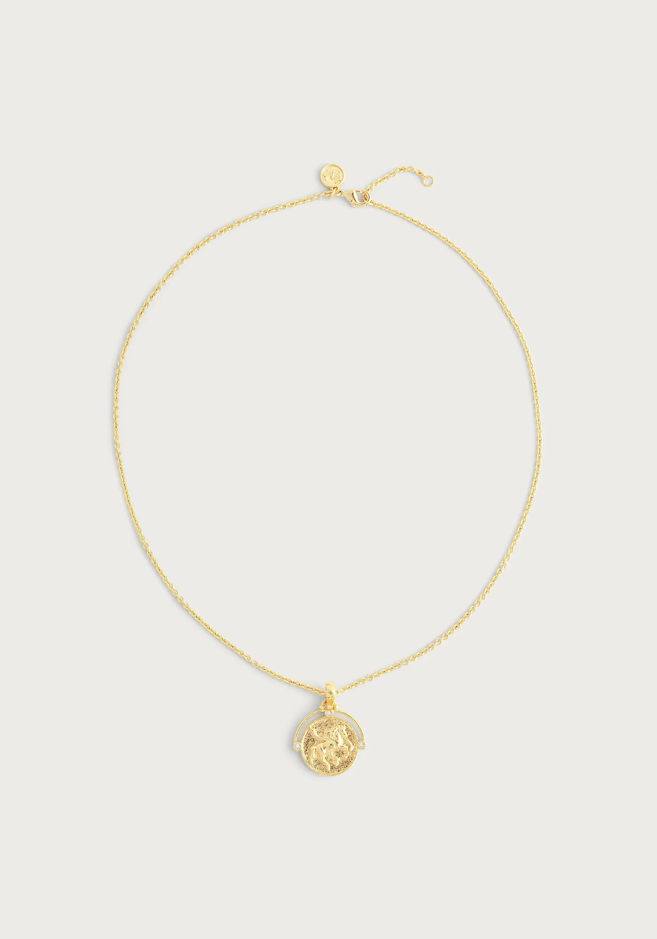 Pegasus Gold Coin Pendant Necklace