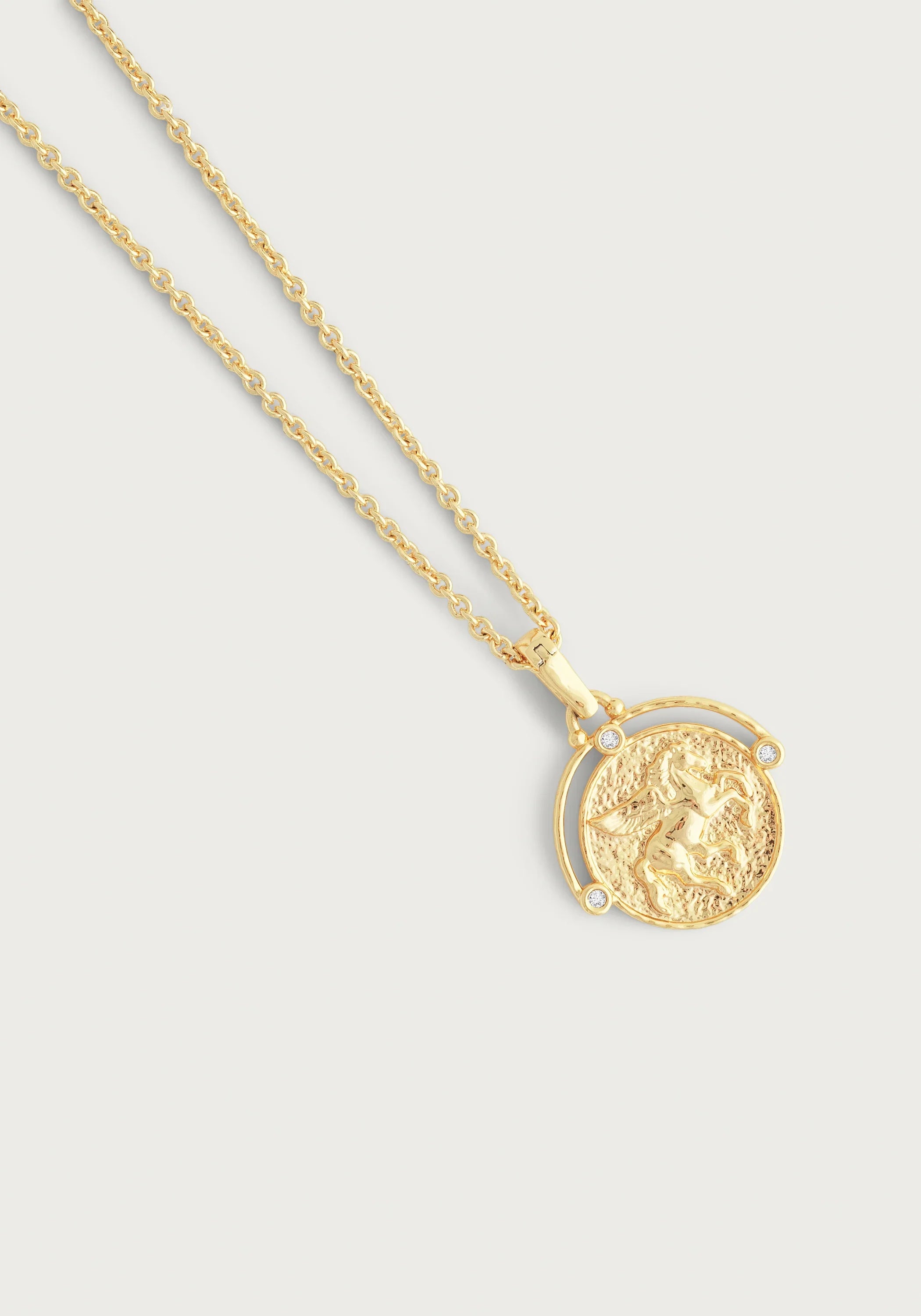 Pegasus Gold Coin Pendant Necklace – Anabel Aram
