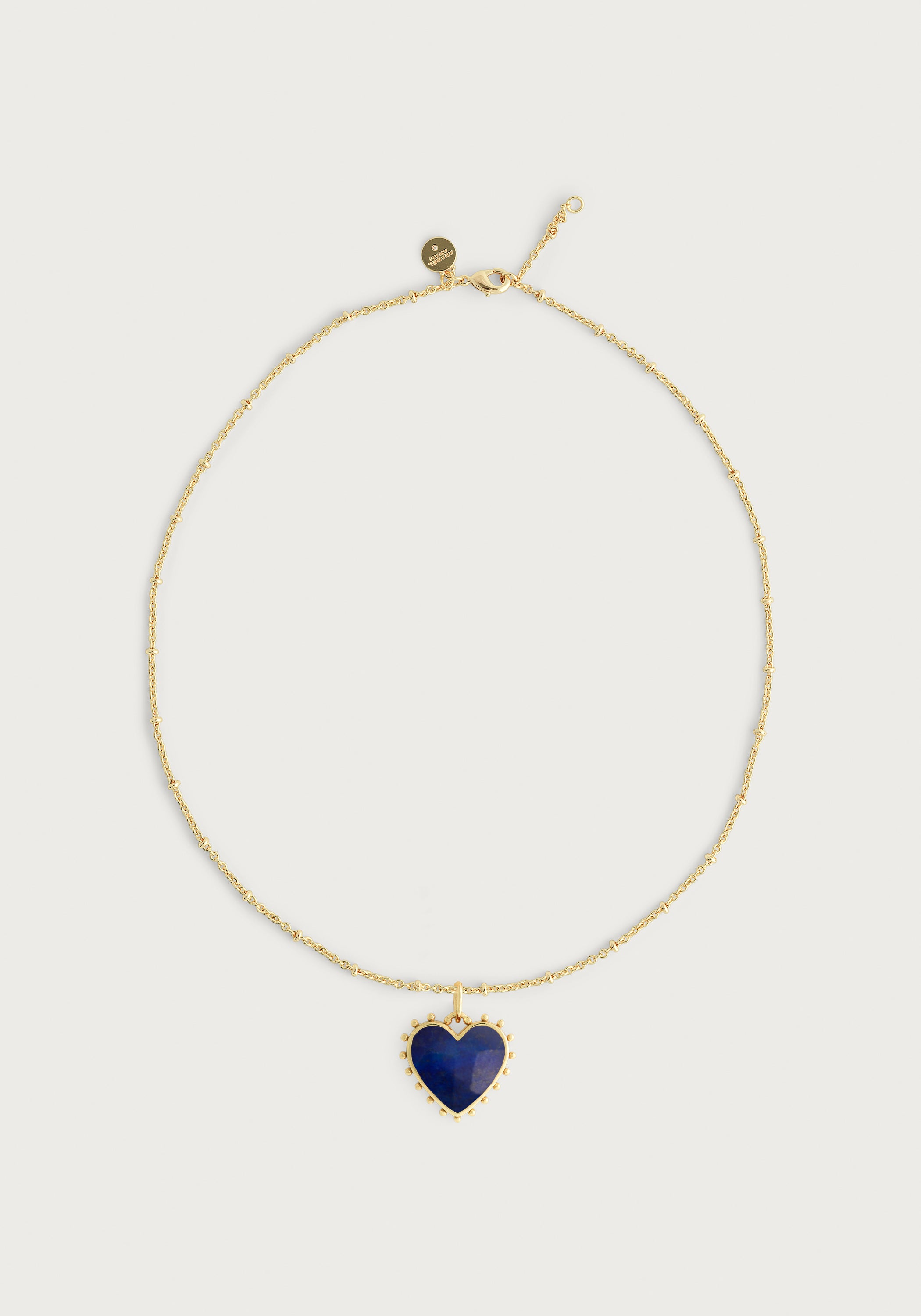 Heart With Stone Pendant Necklace
