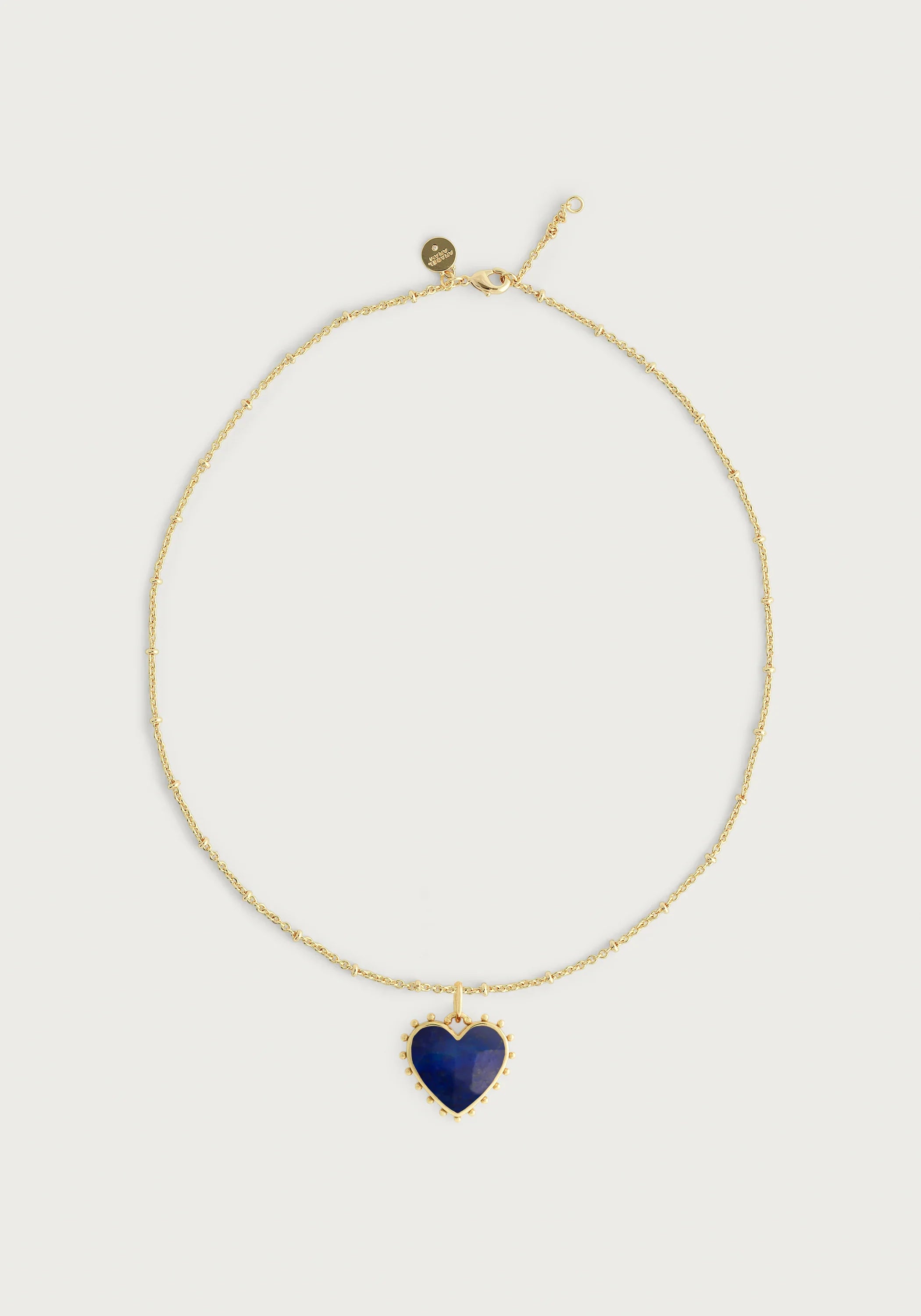 Heart With Stone Pendant Necklace