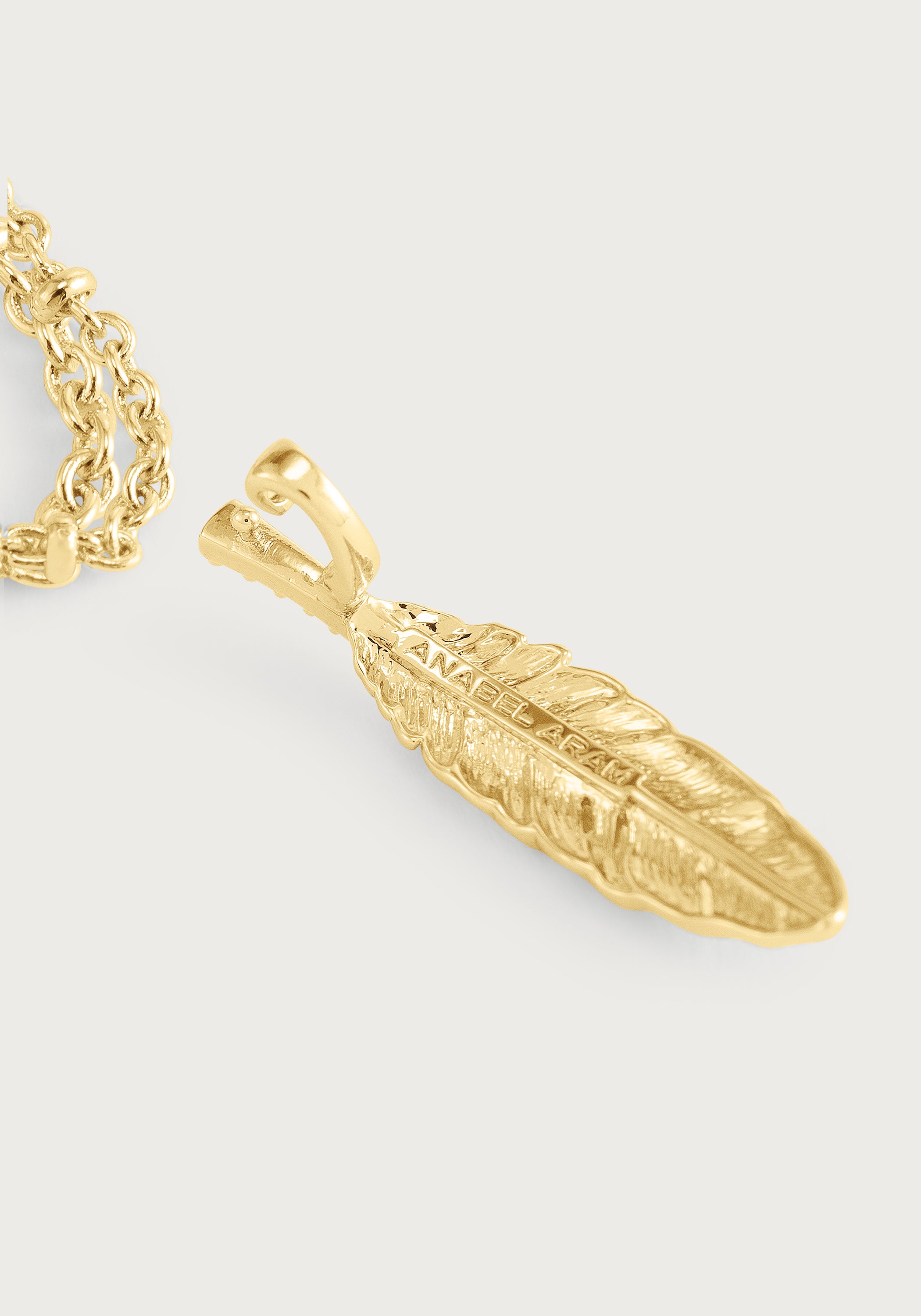 Feather Large Pendant Necklace