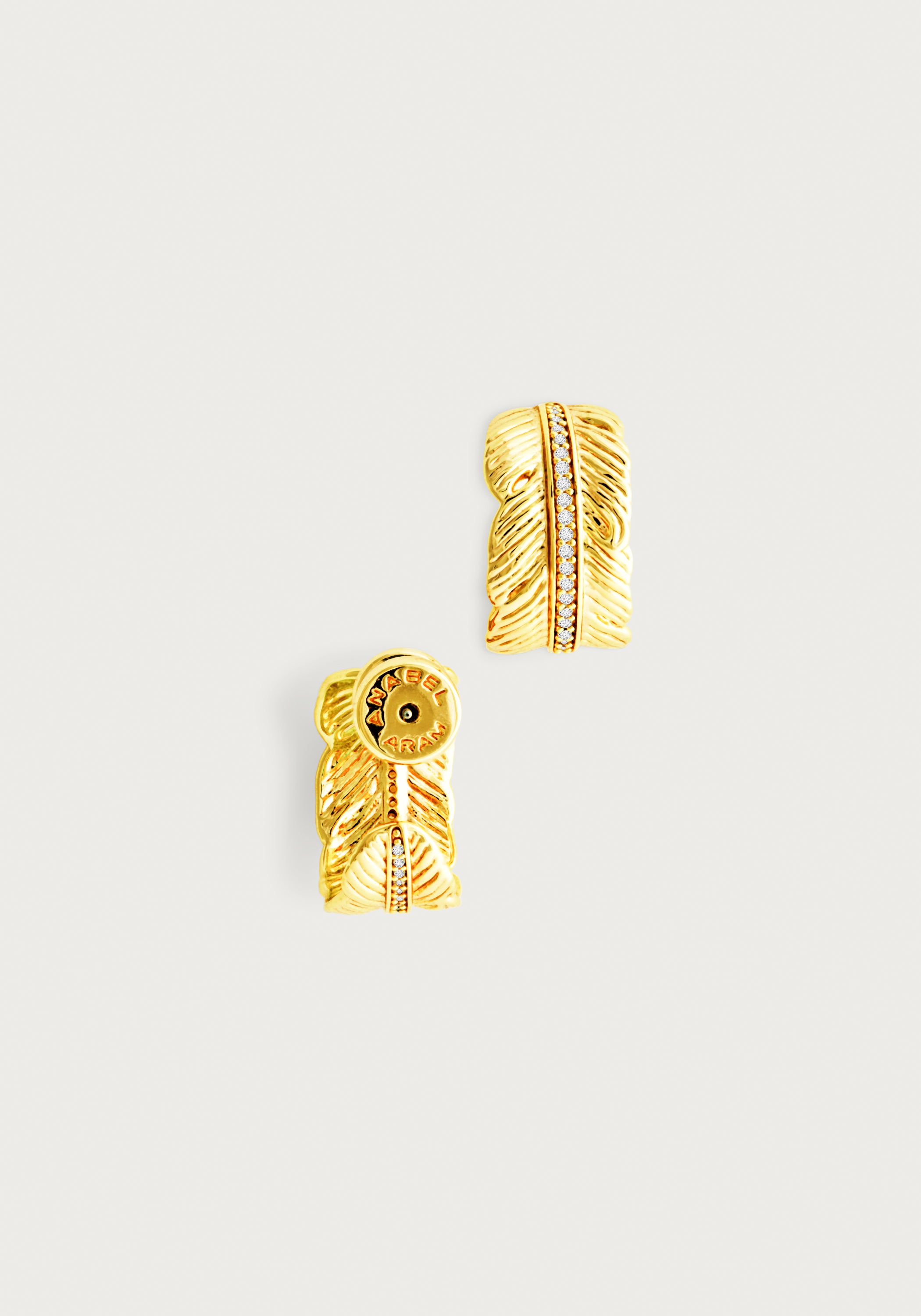 Feather Small Hoop Earrings