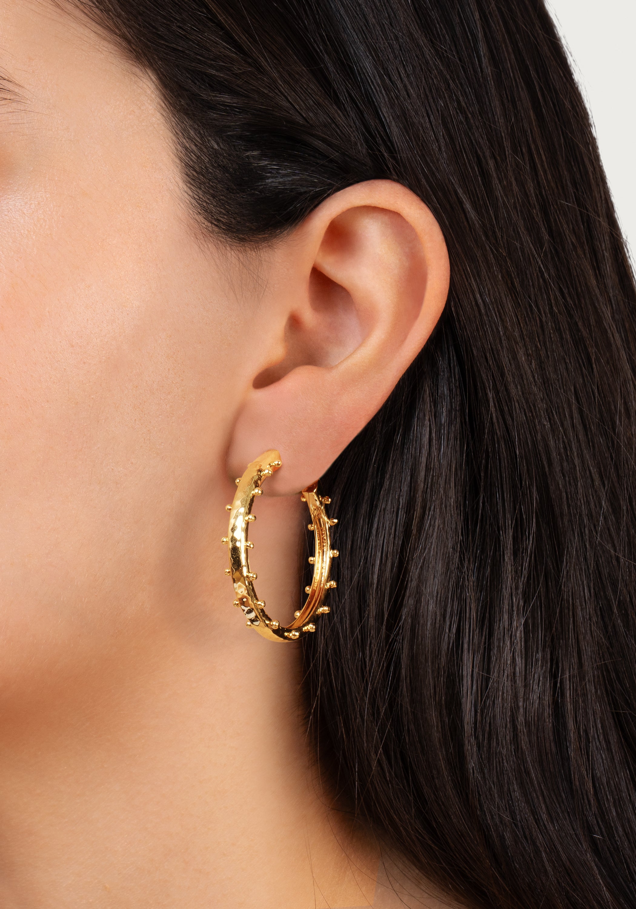 Milos Gold Medium Hoops