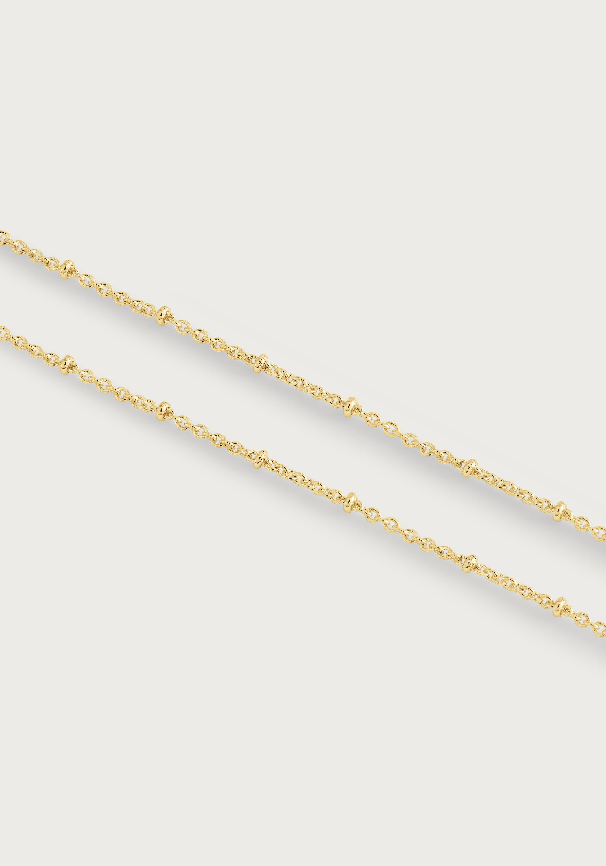 Molten Bead Chain Necklace, Gold