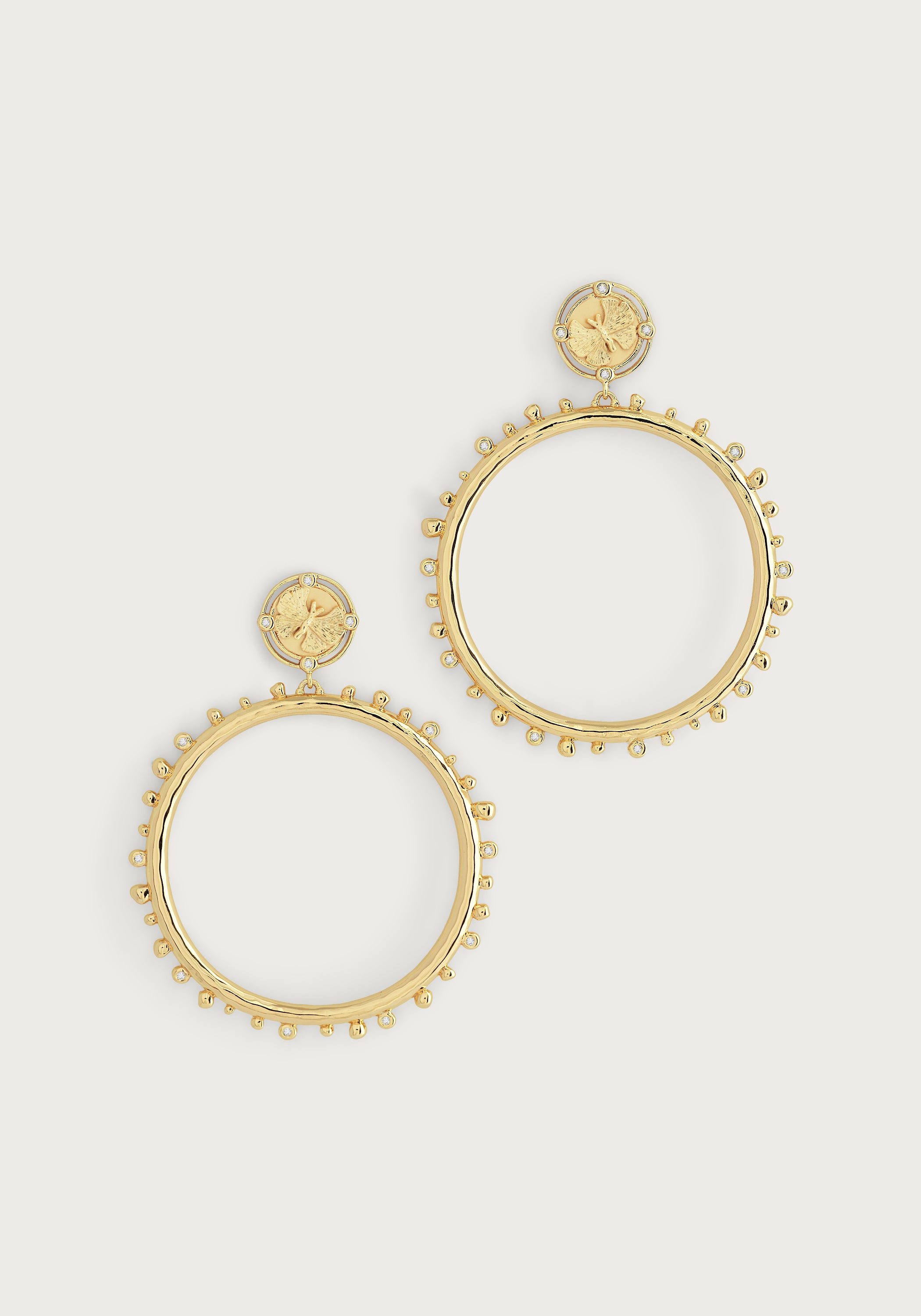 Louis Vuitton Fall In Love GM Hoop Earrings - Brass Hoop, Earrings