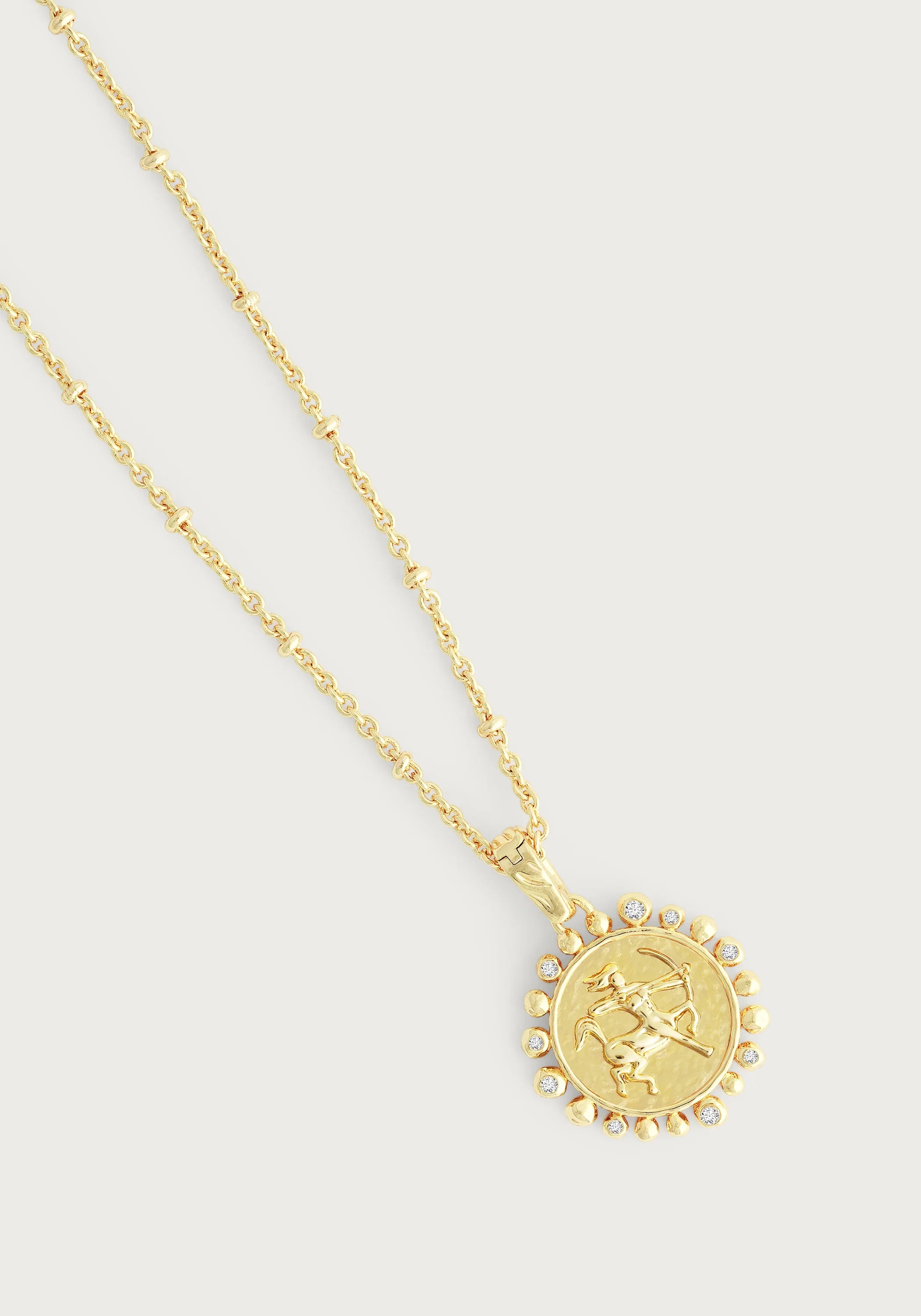 Zodiac Pendant Necklace, Sagittarius