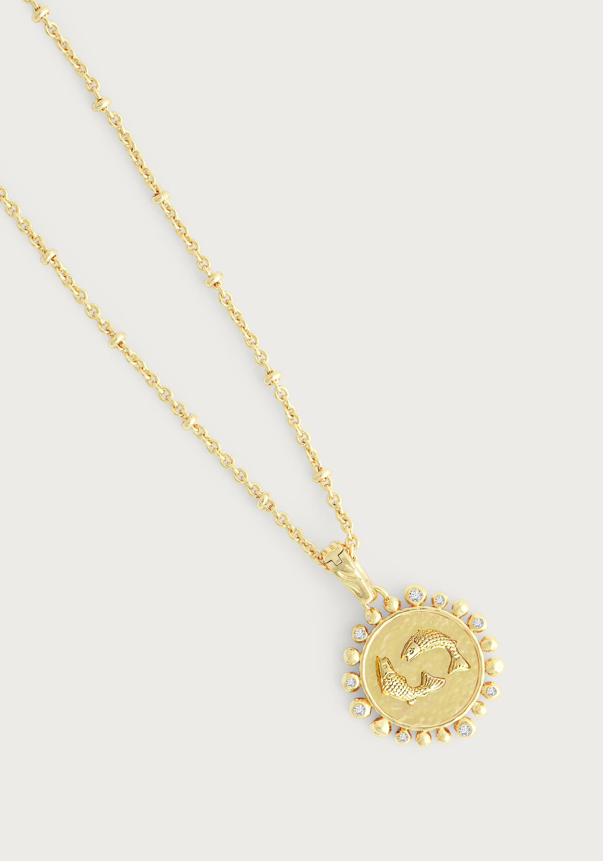 Zodiac Pendant Necklace, Pisces