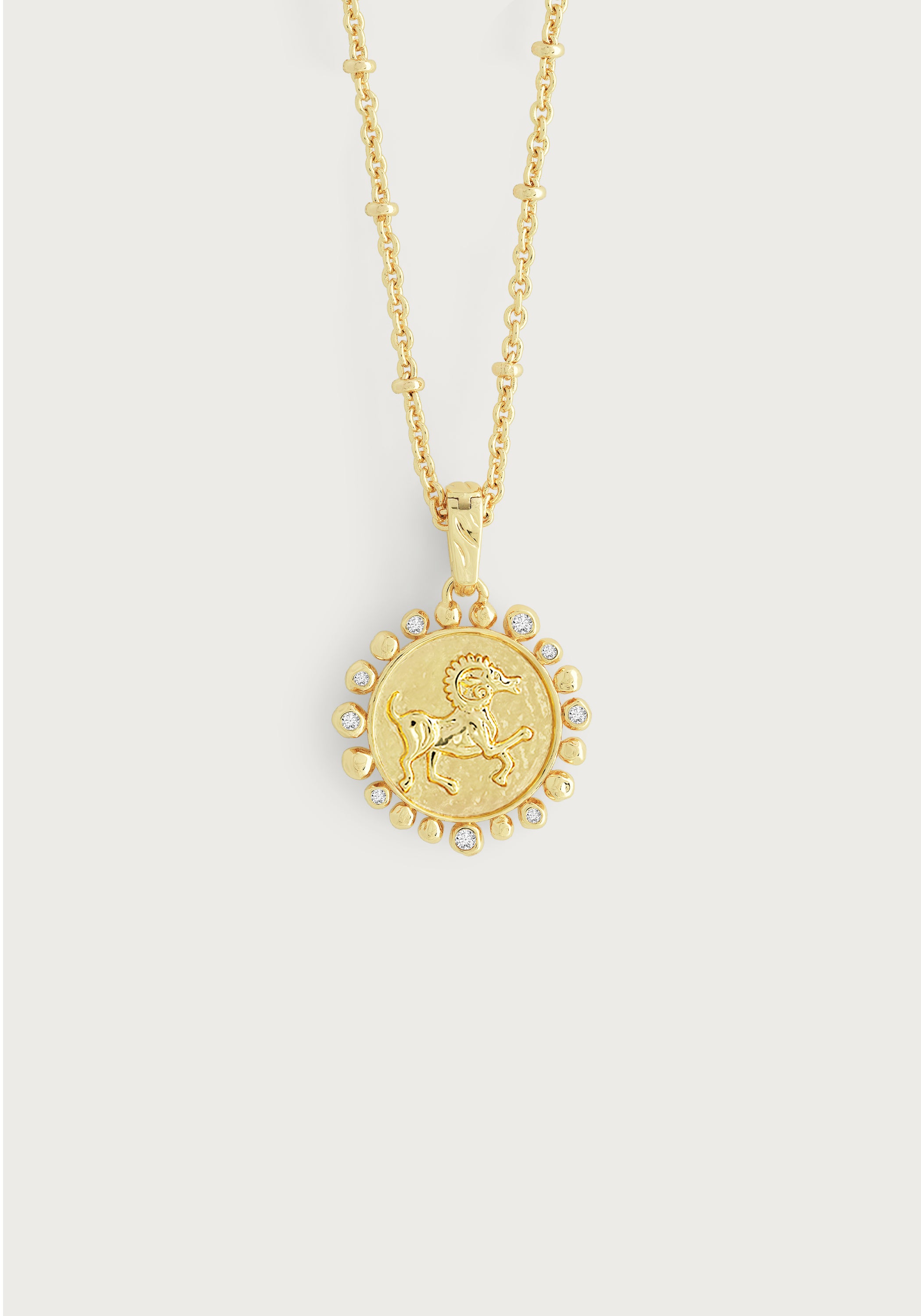 Zodiac Pendant Necklace, Aries