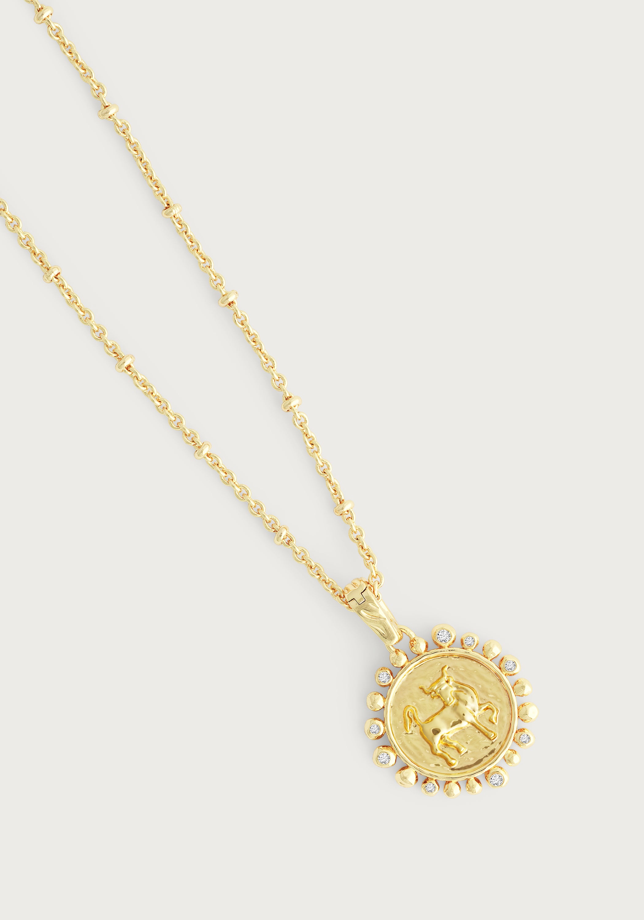 Zodiac Pendant Necklace, Taurus