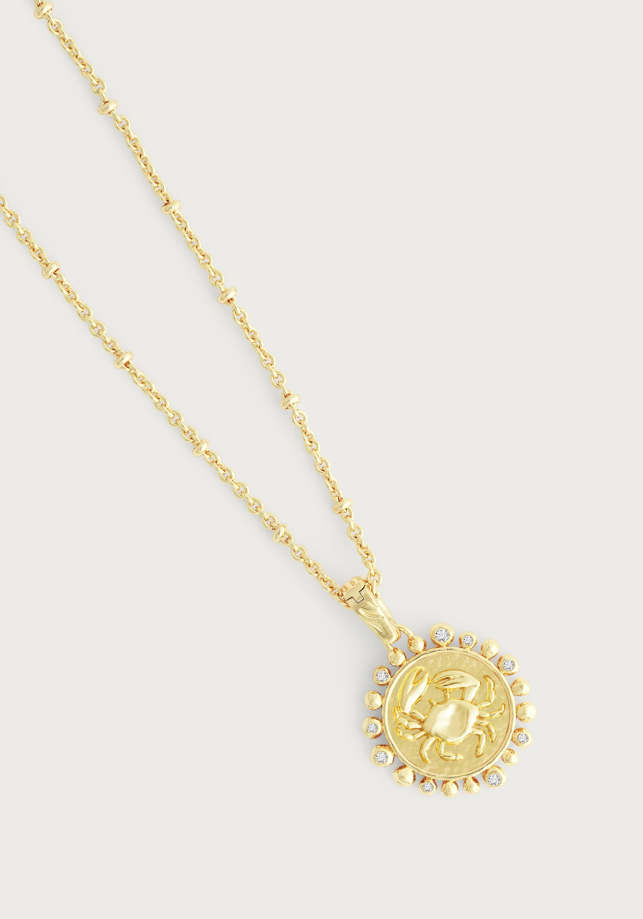 Zodiac Pendant Necklace, Cancer