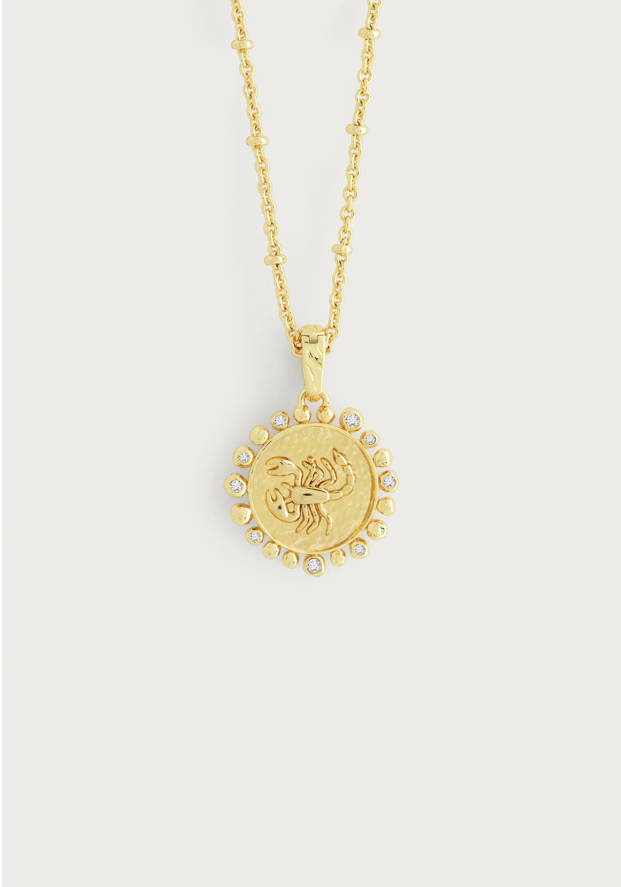 Zodiac Pendant Necklace, Scorpio