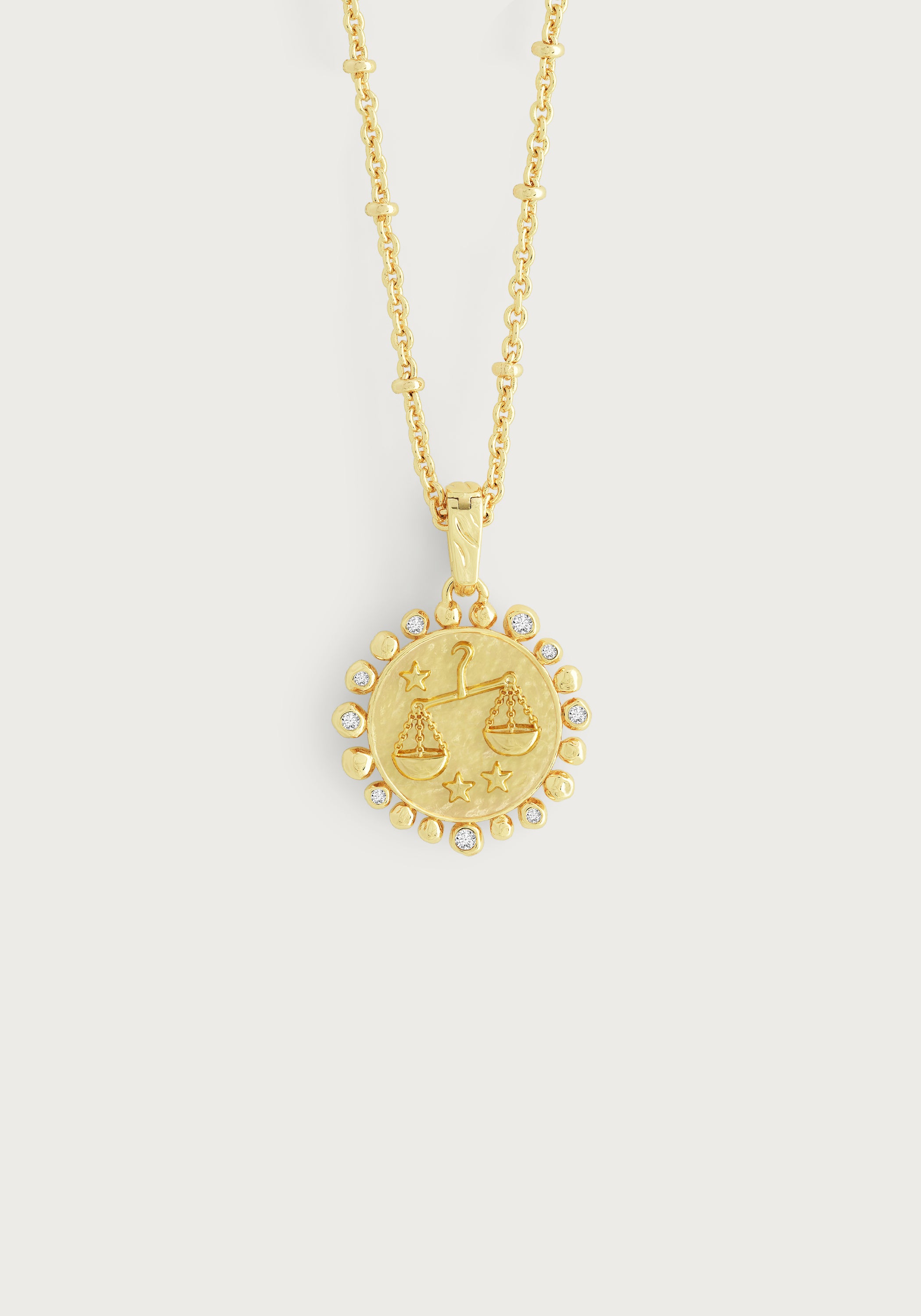 Zodiac Pendant Necklace, Libra