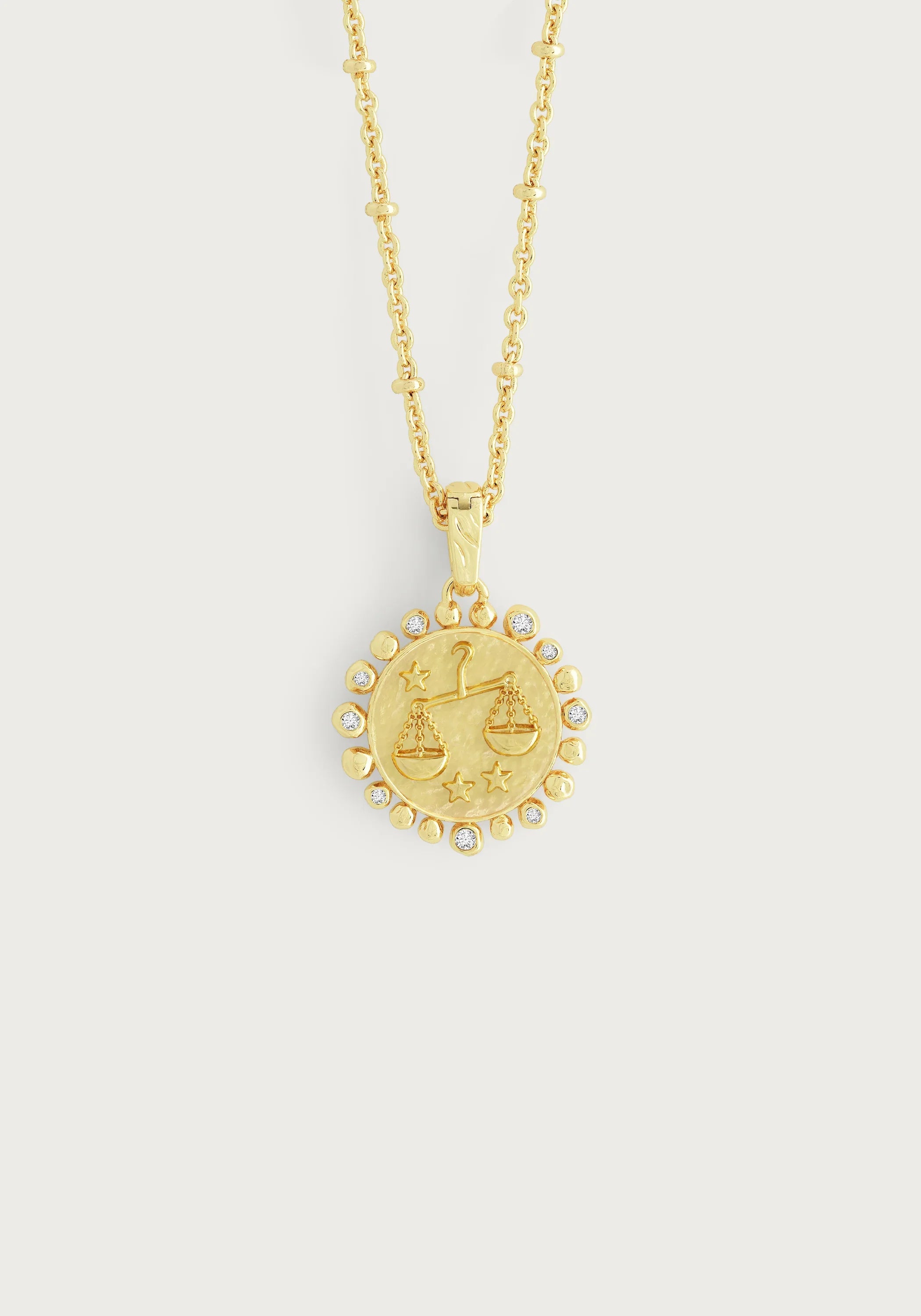 Zodiac Pendant Necklace, Libra