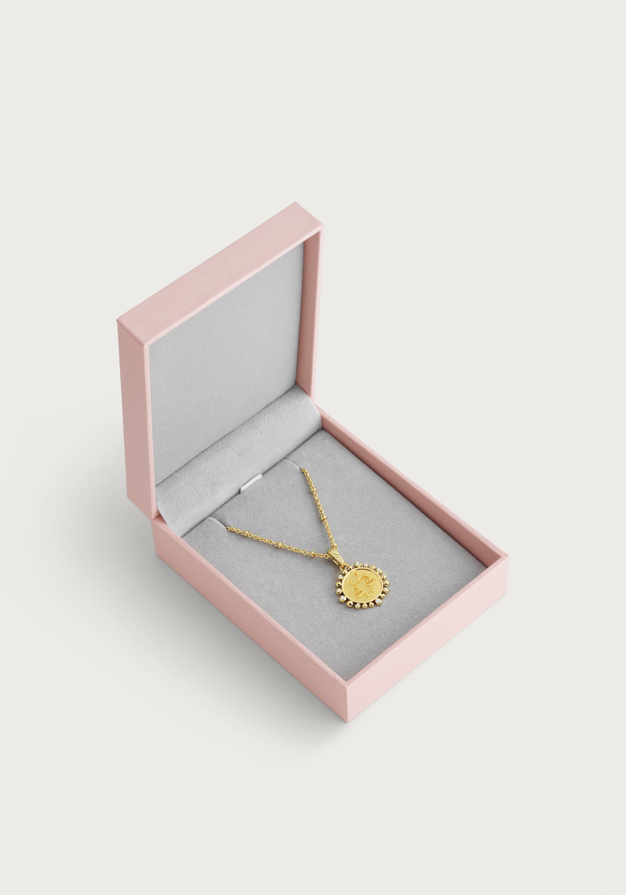 Zodiac Pendant Necklace, Libra