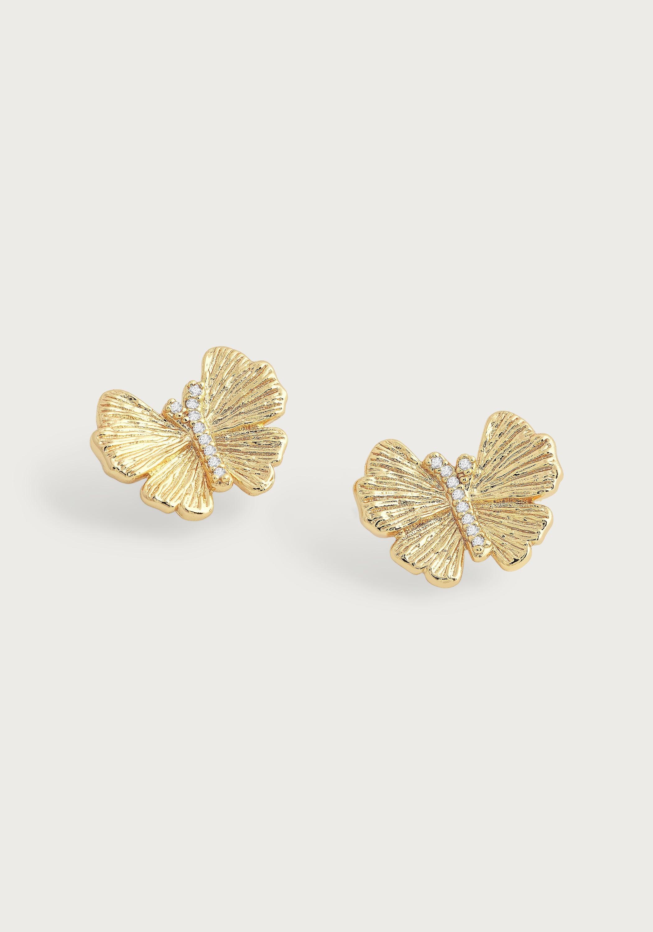 Butterfly Stud Earrings - Anabel Aram