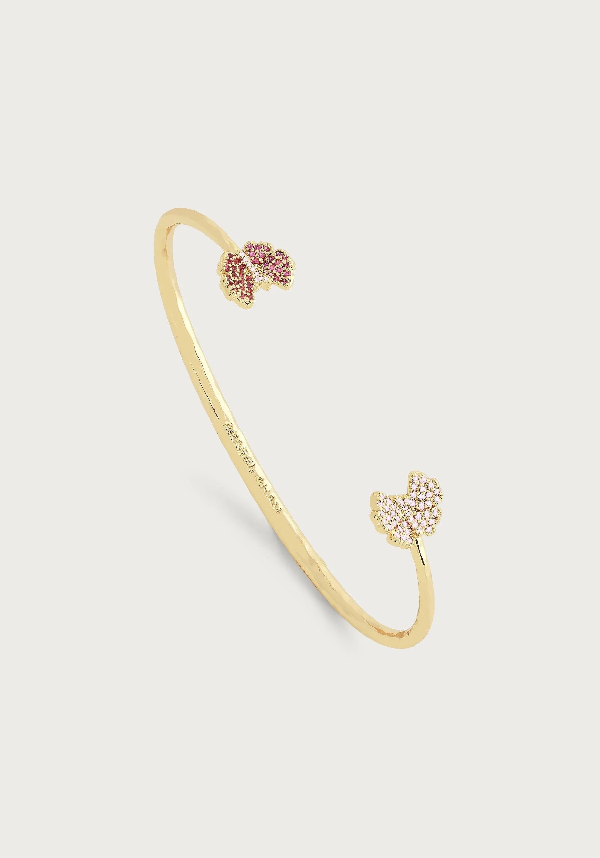 Butterfly Pink Pavé Bangle