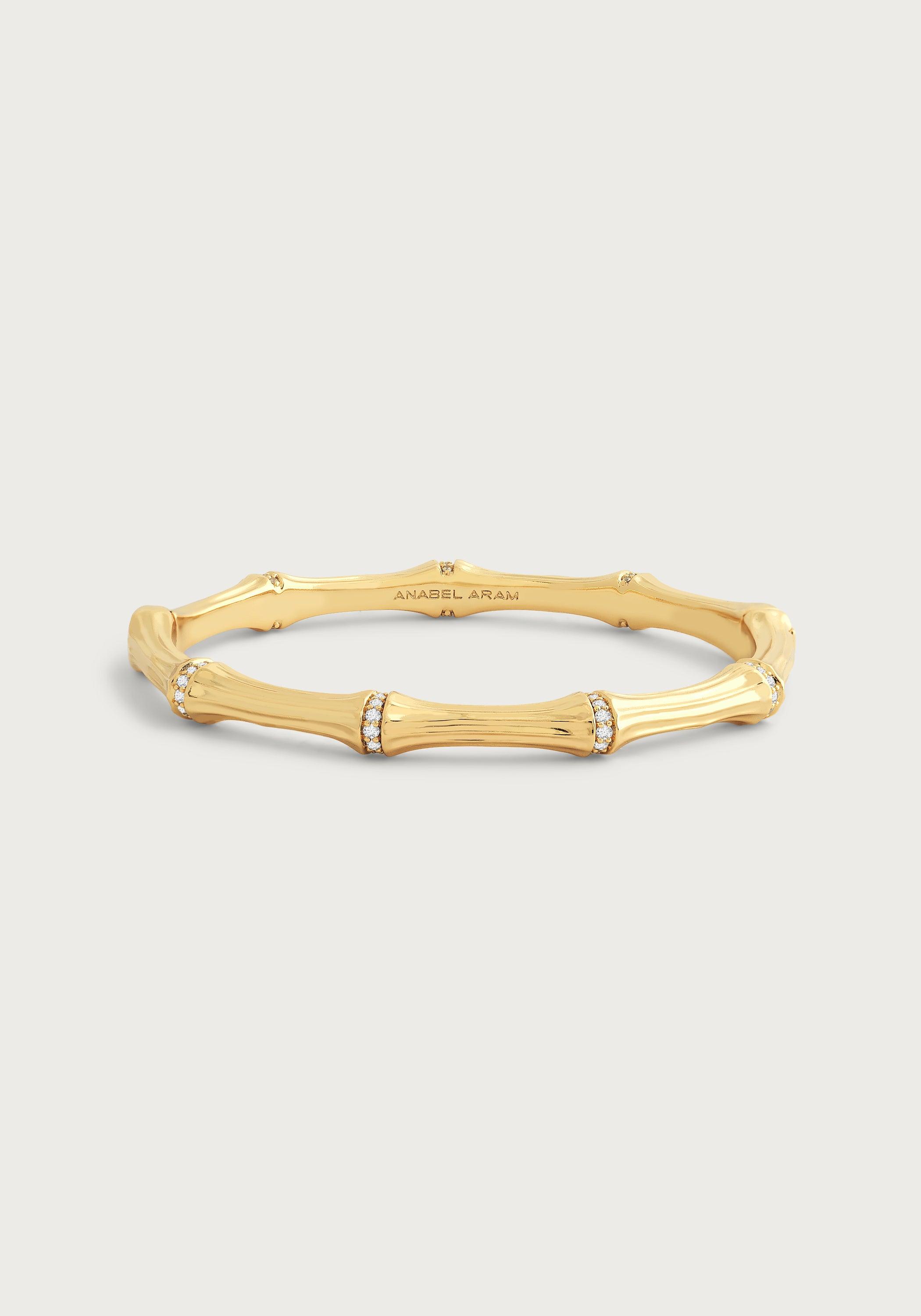Bamboo Hinged Bangle - Anabel Aram