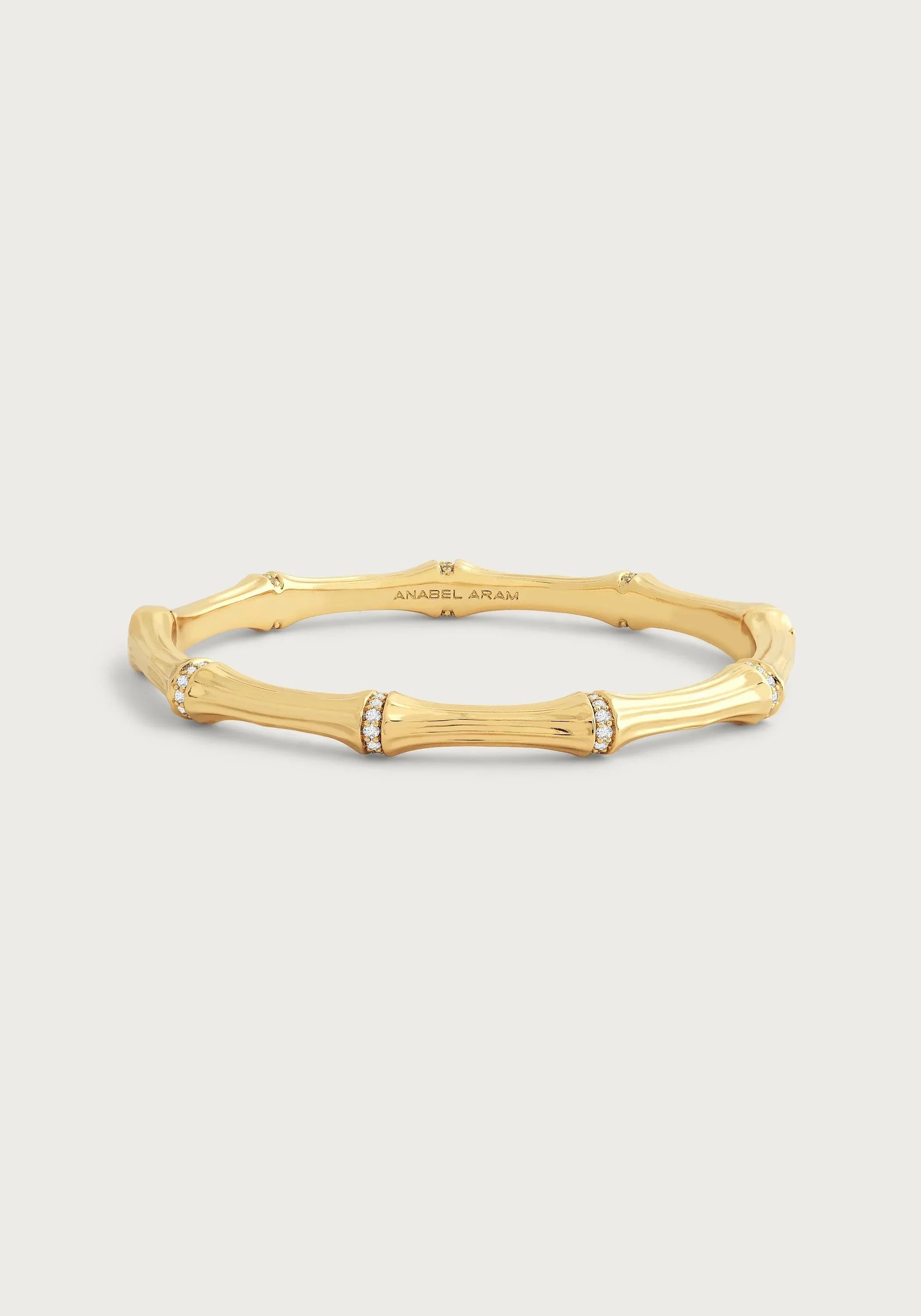 Bamboo Hinged Bangle - Anabel Aram