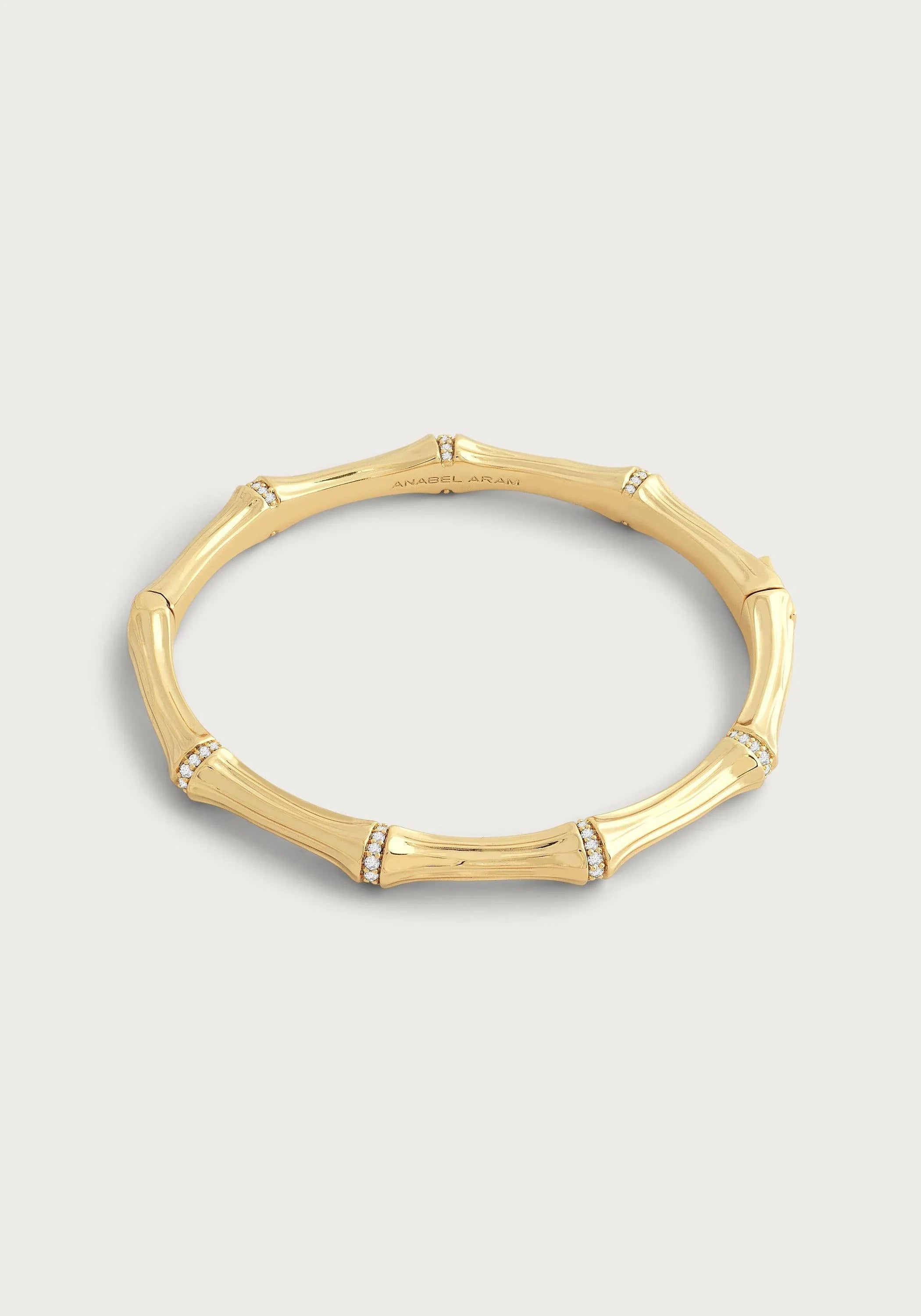 Bamboo Hinged Bangle - Anabel Aram