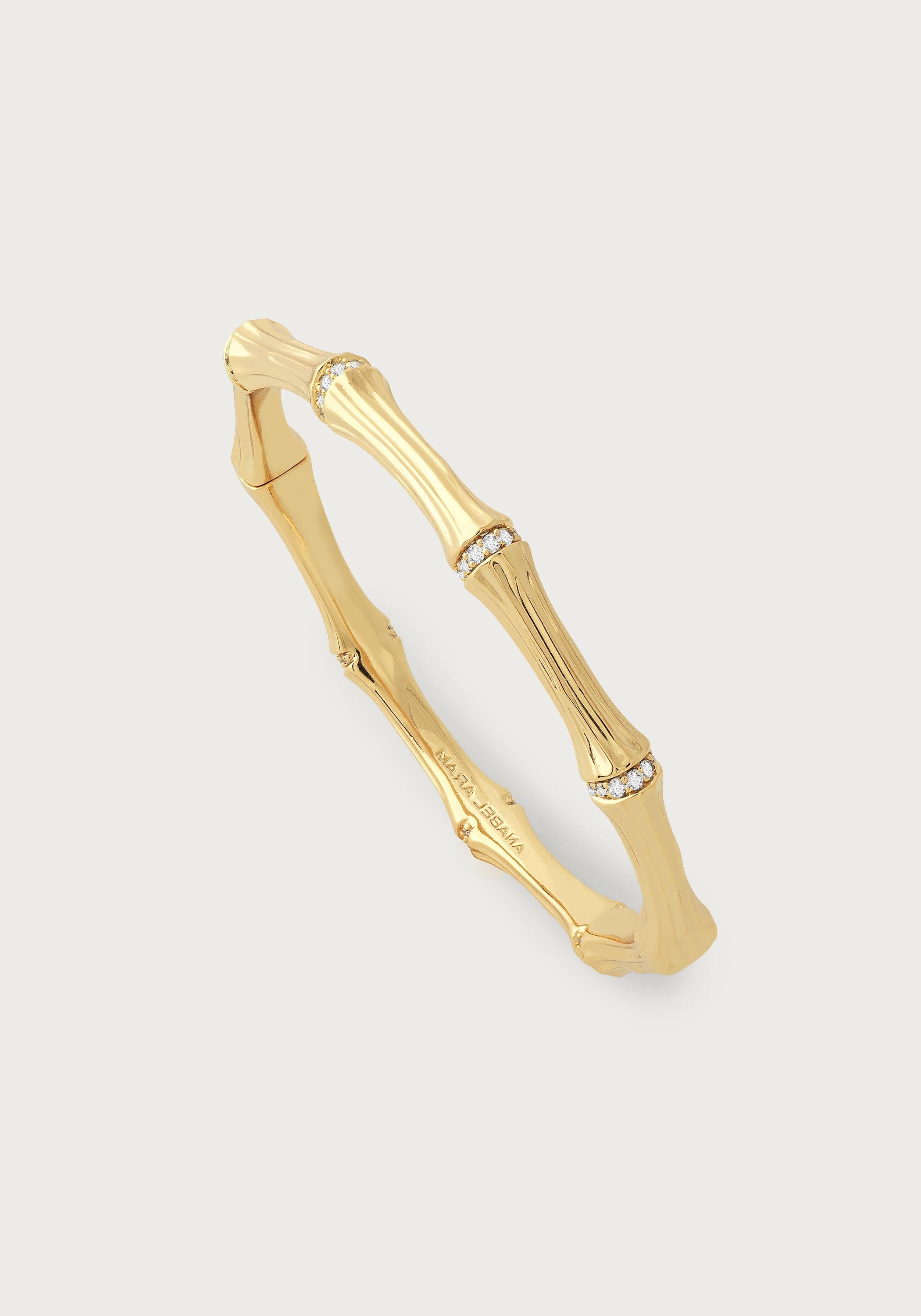 Bamboo Hinged Bangle - Anabel Aram
