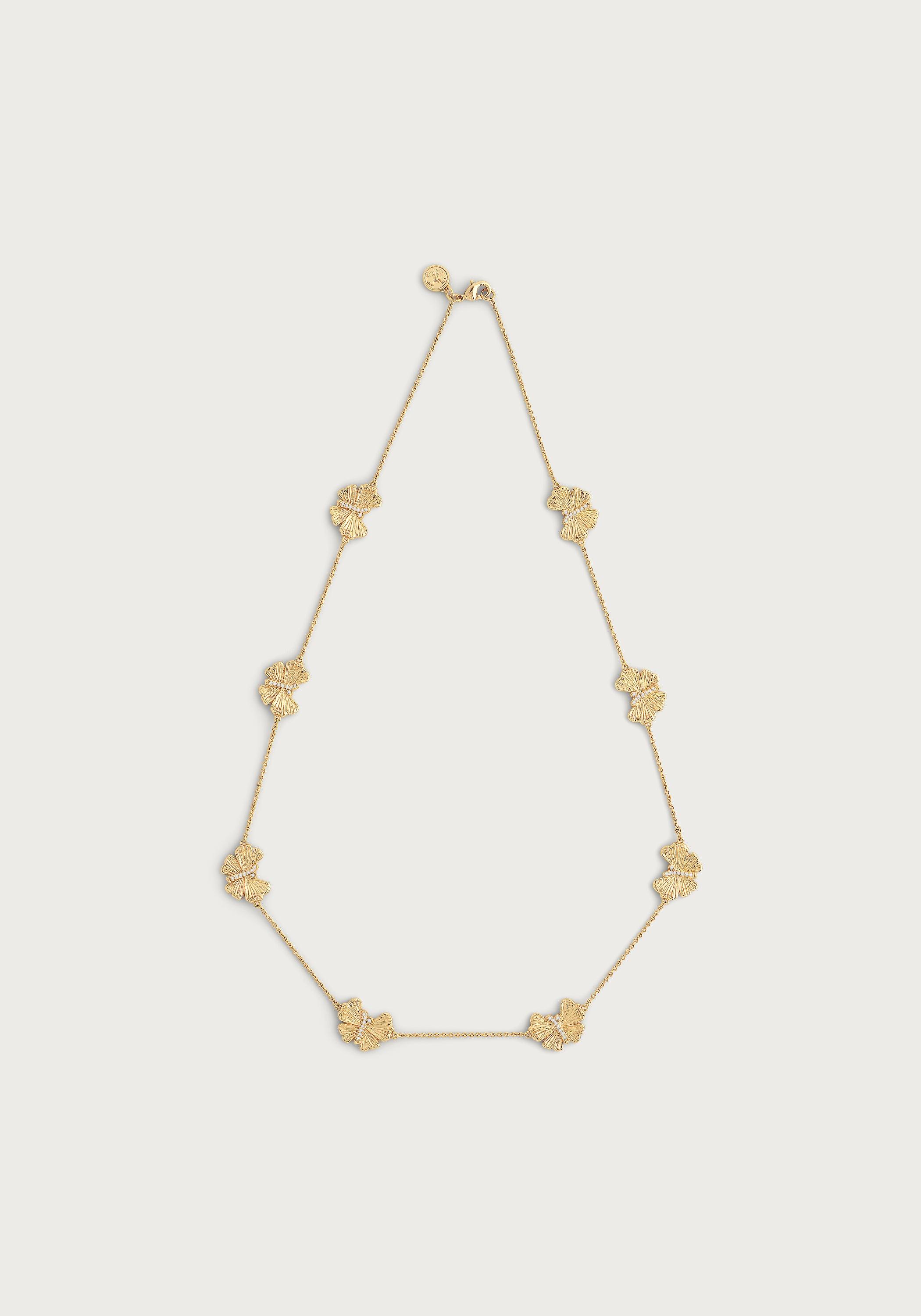 Butterfly Gold Station Necklace - Anabel Aram