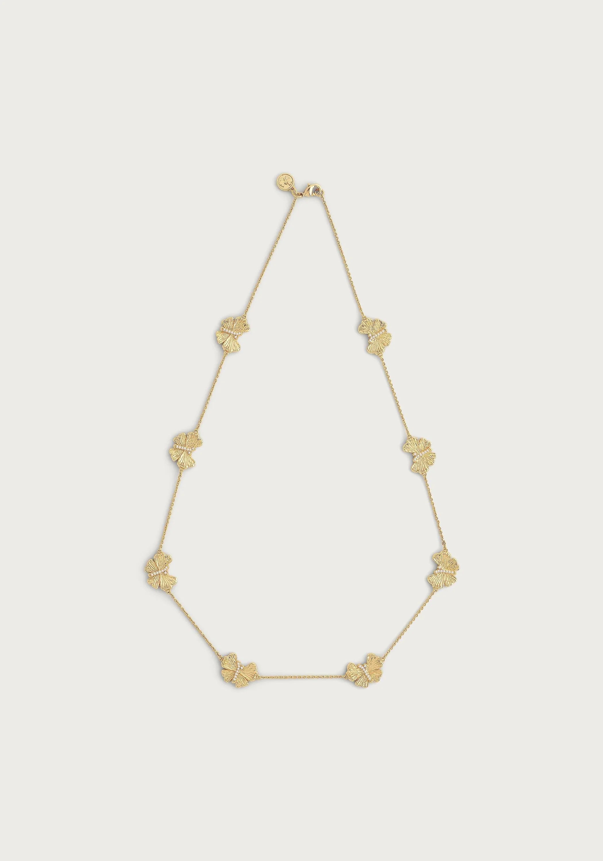 Butterfly Gold Station Necklace - Anabel Aram