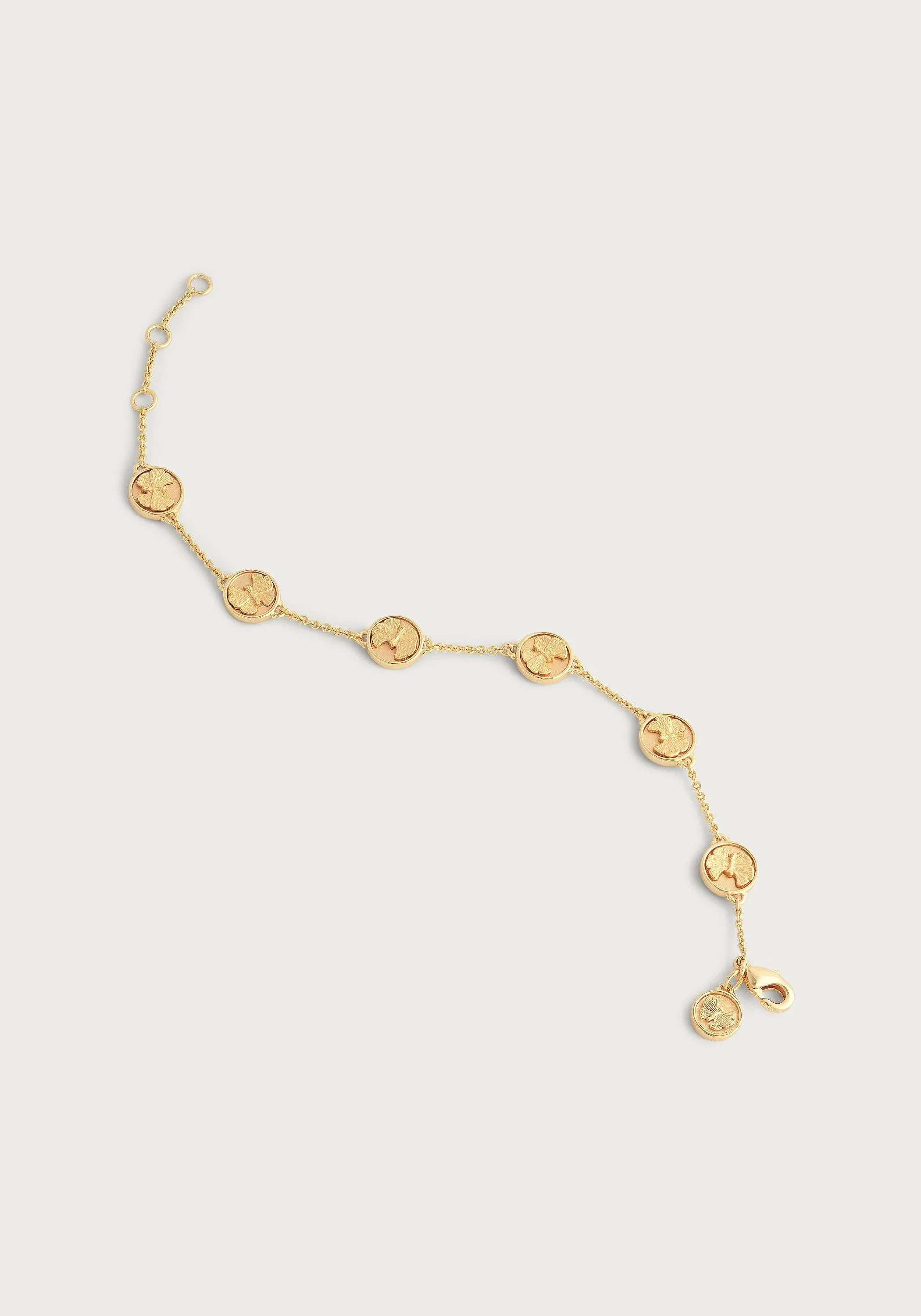 Butterfly Coin Charm Bracelet - Anabel Aram