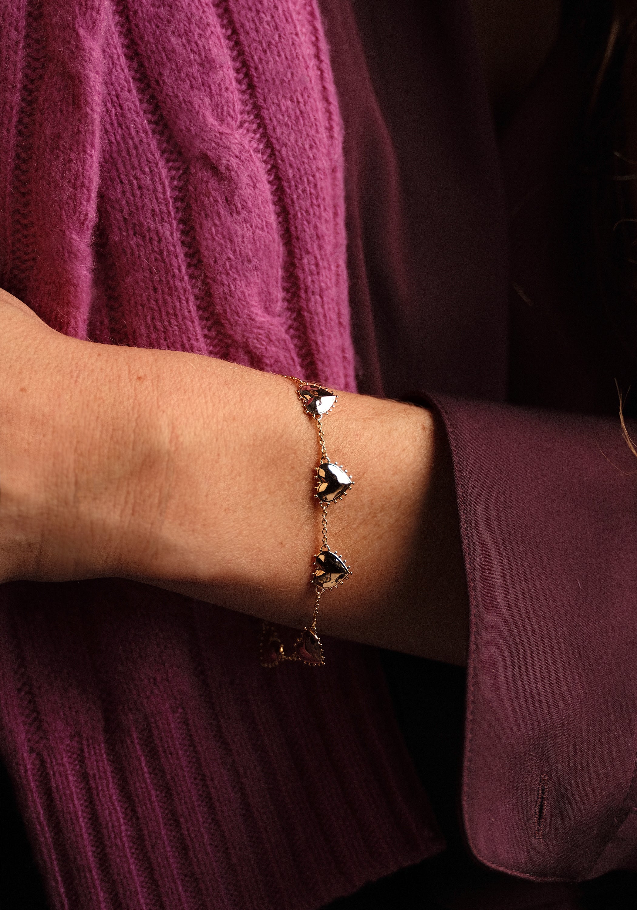 Heart Station Bracelet - Anabel Aram
