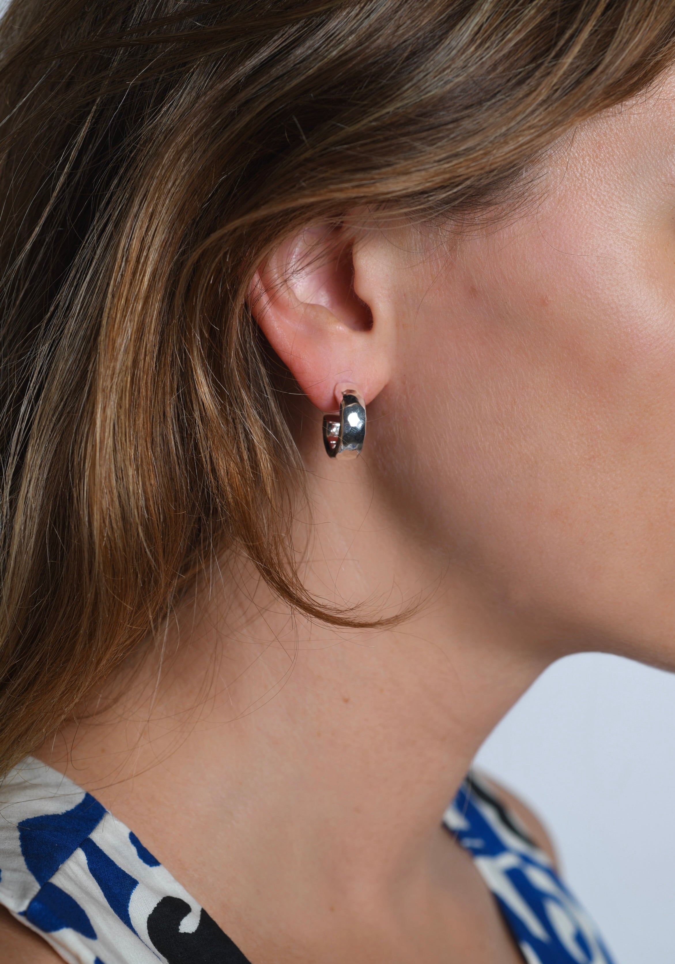 Farrier Huggie Hoop Earrings