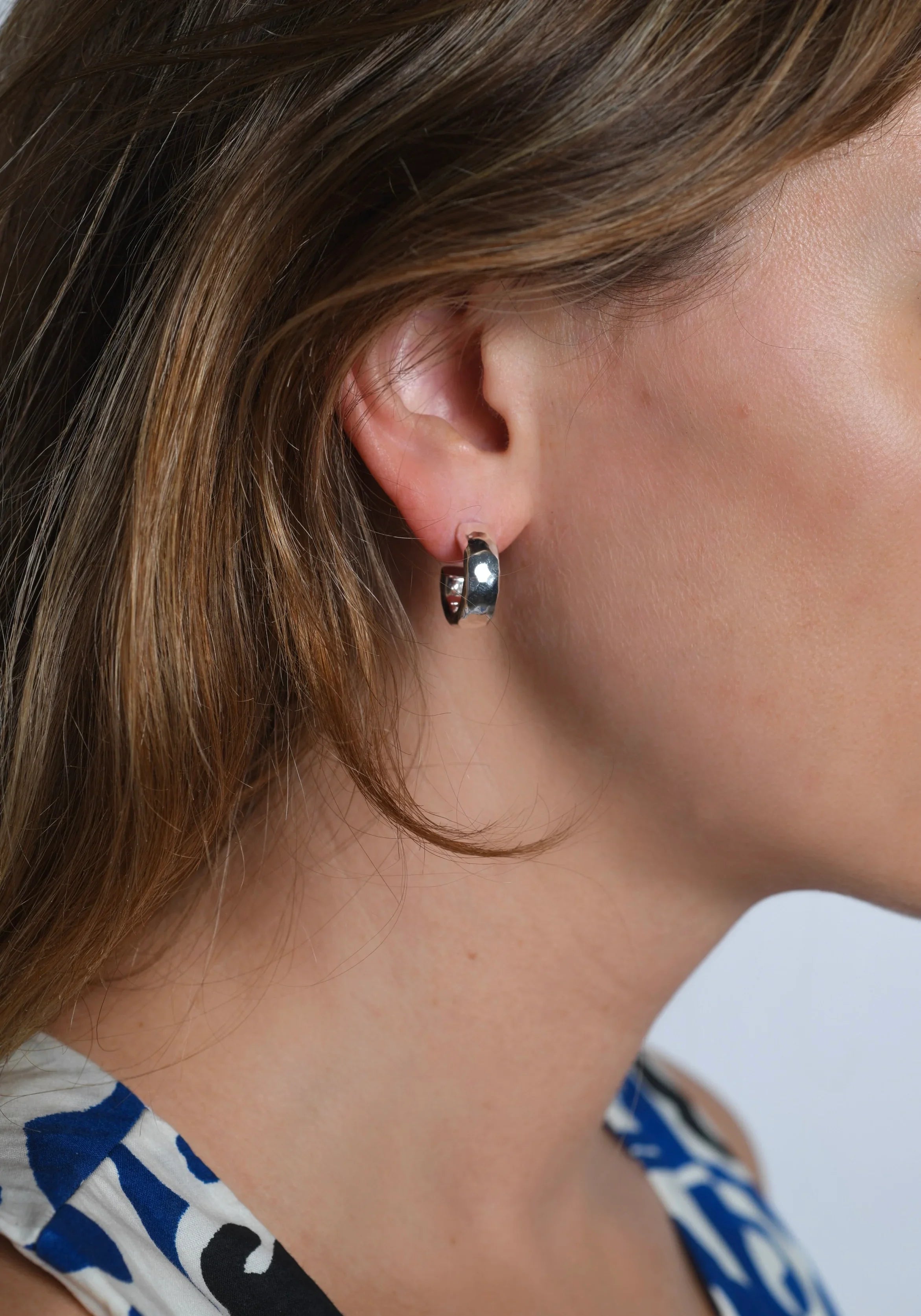 Farrier Huggie Hoop Earrings