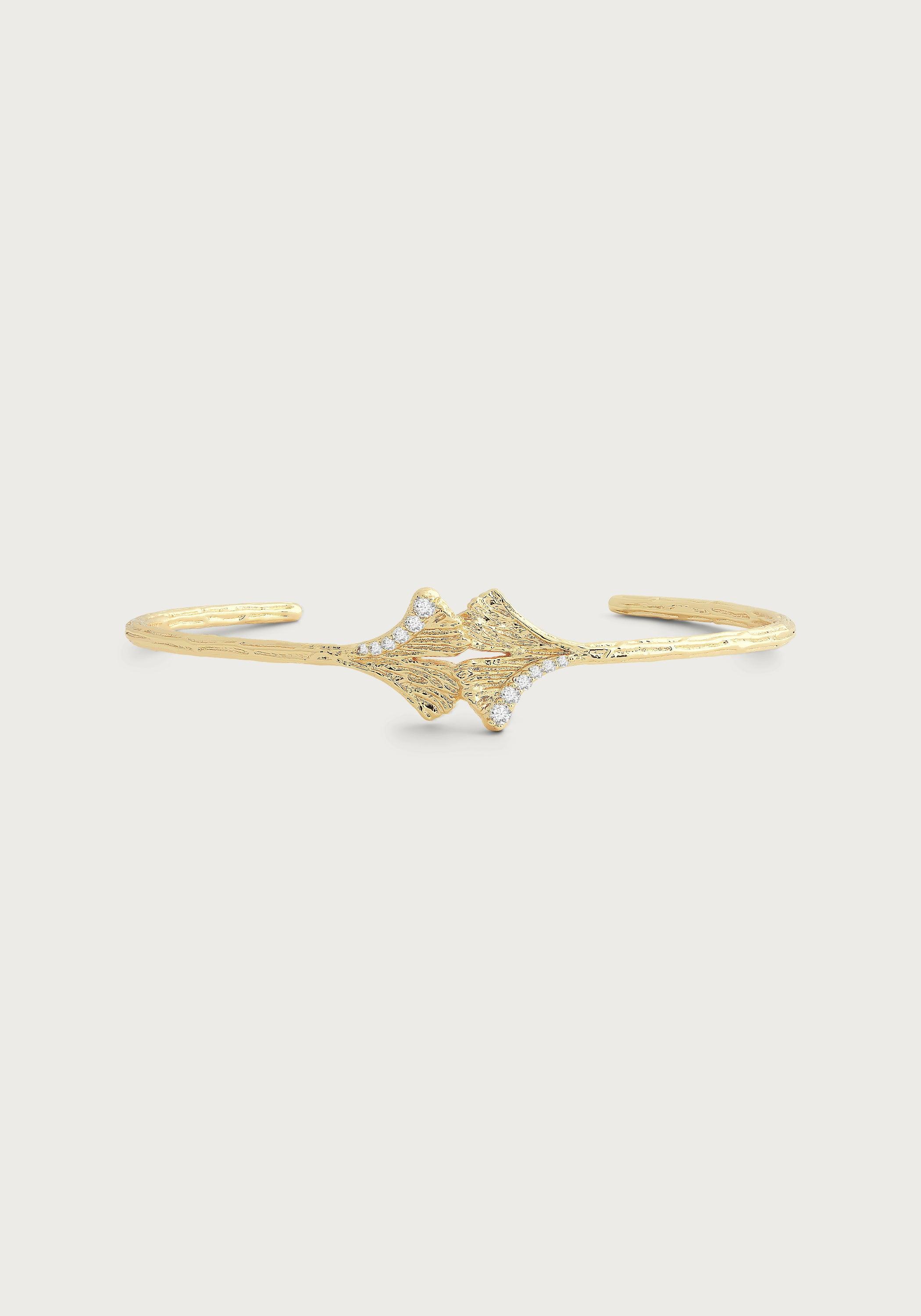Ginkgo Leaves Cuff - Anabel Aram