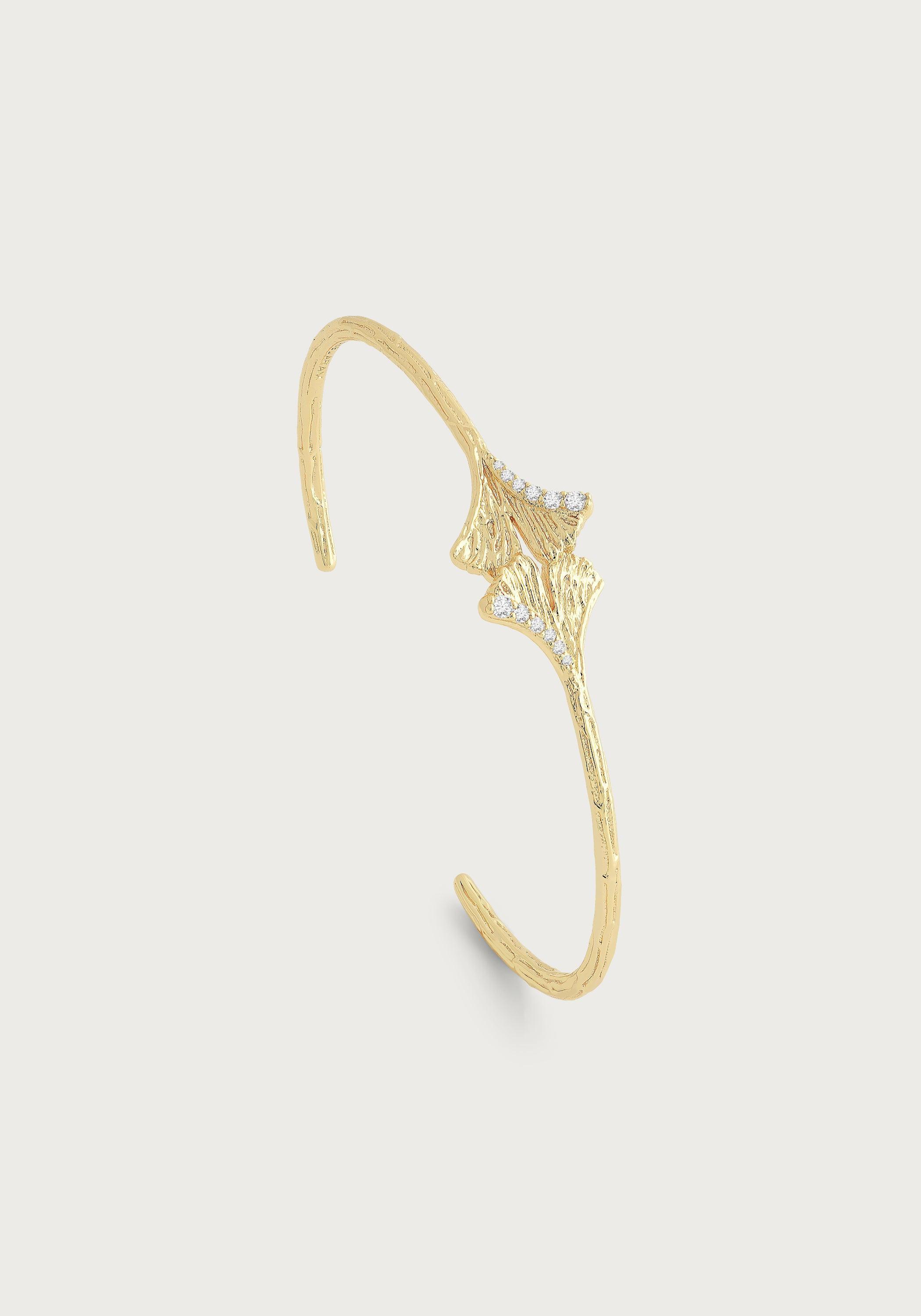 Ginkgo Leaves Cuff - Anabel Aram