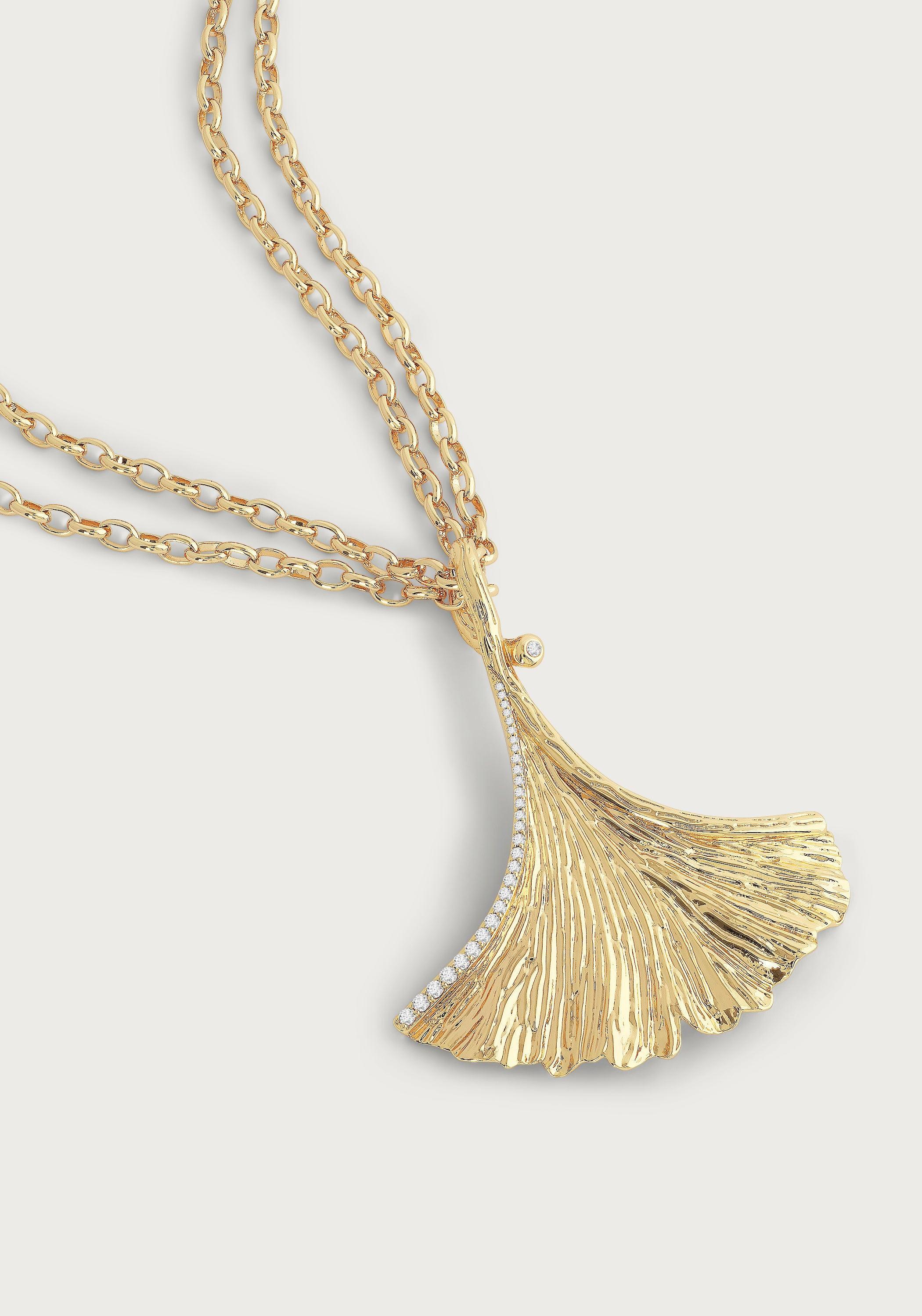 Ginkgo Pendant Necklace - Anabel Aram