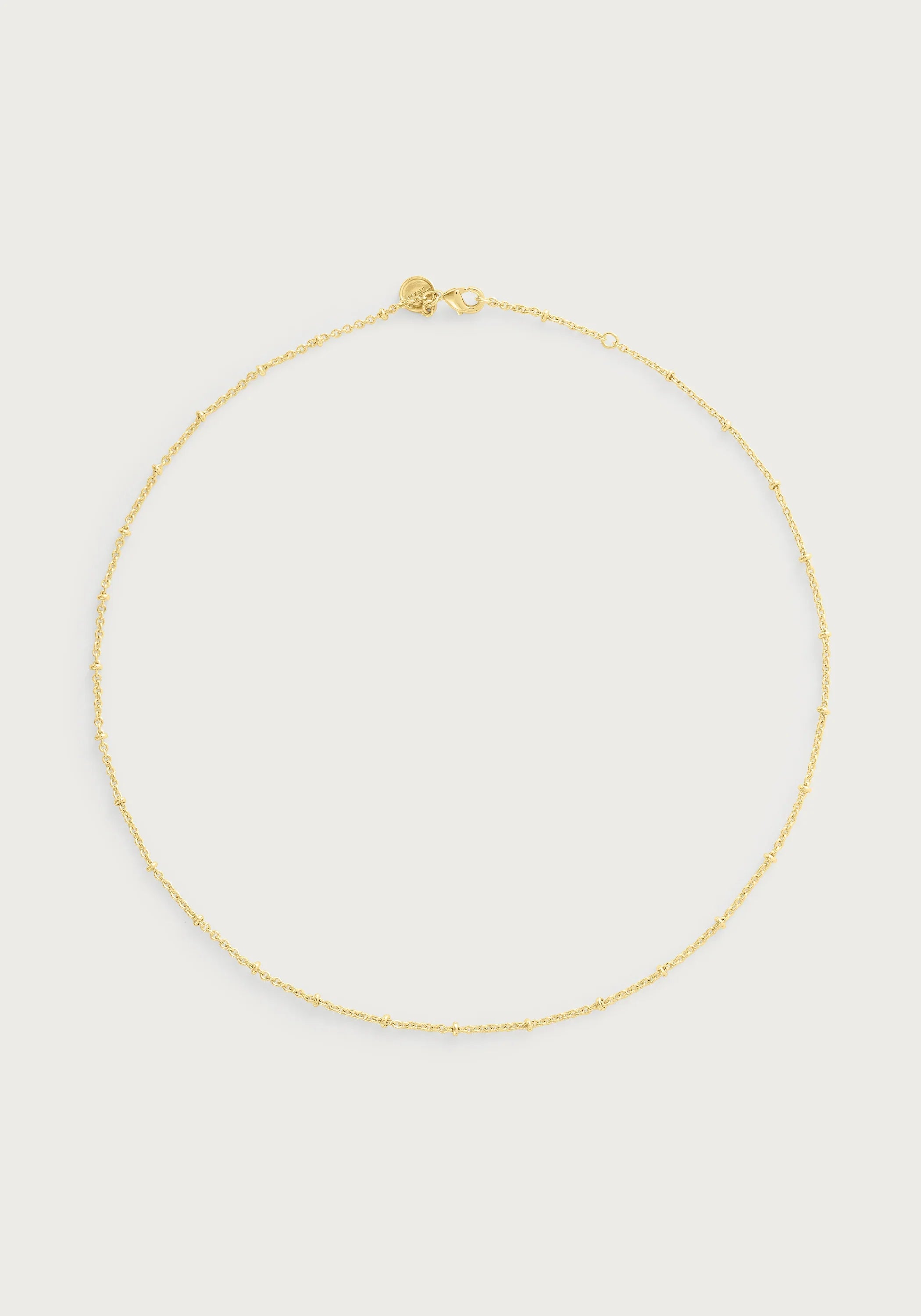 Molten Bead Chain Necklace, Gold