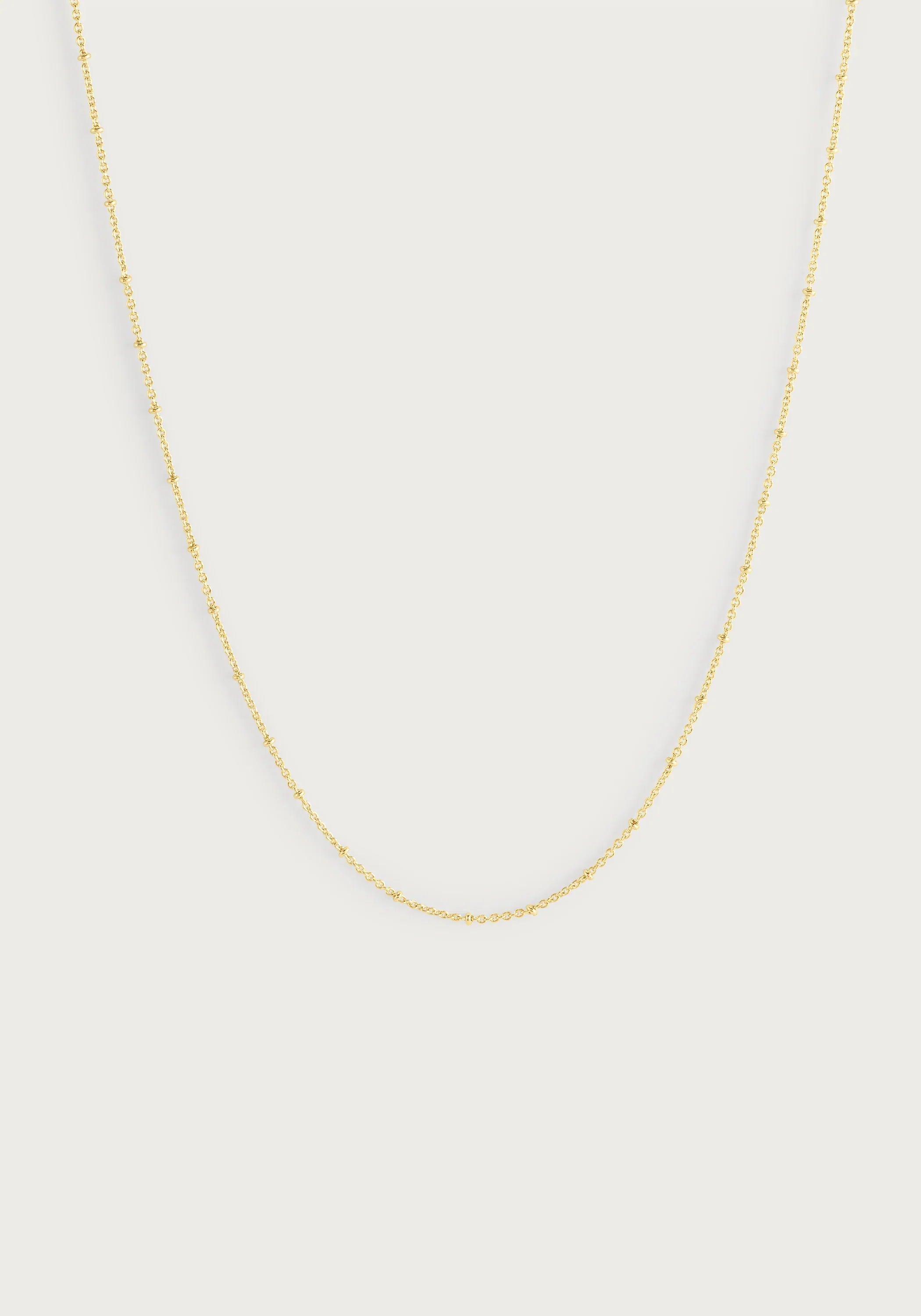 Molten Bead Chain Necklace, Gold