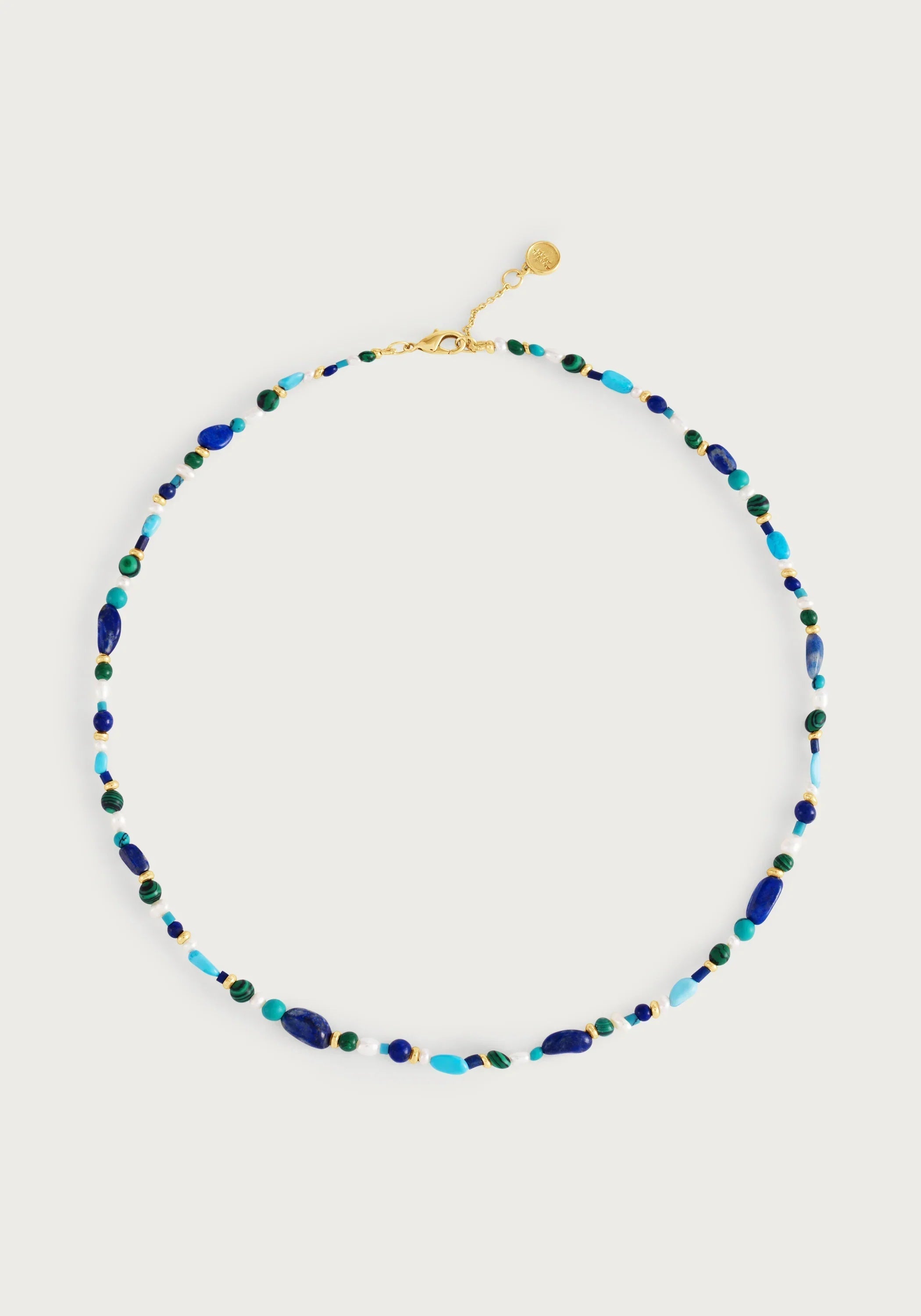 Milos Beaded Necklace, Cool - Anabel Aram