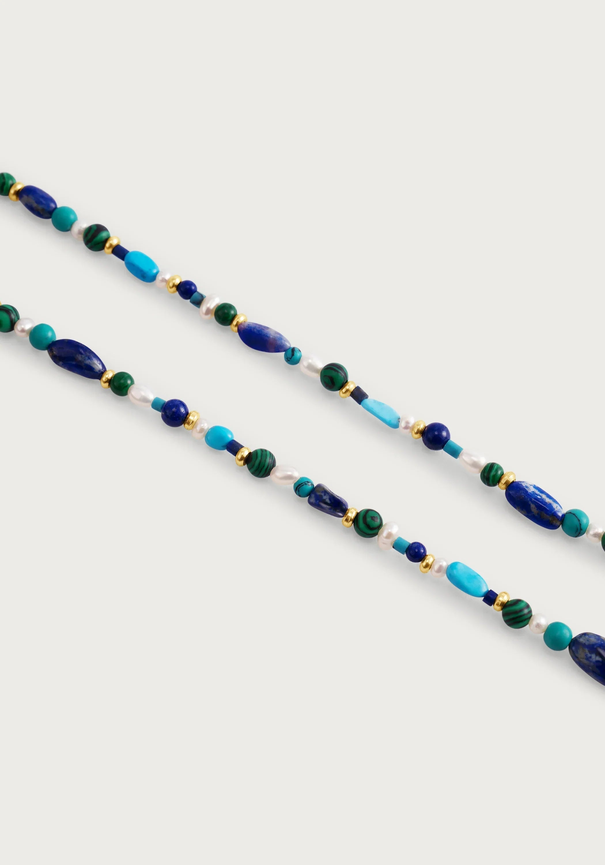 Milos Beaded Necklace, Cool - Anabel Aram