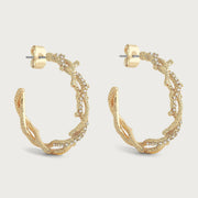 Coral Hoop Earrings - Anabel Aram