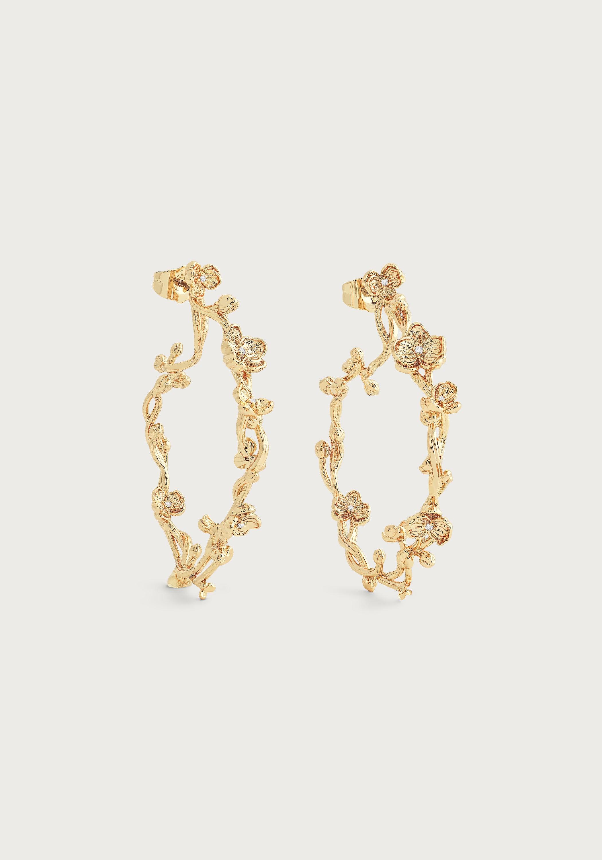 Jewelry, 18 Karat Gold Not Plated Lv Blossom Earrings