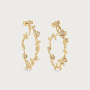 Orchid Hoop Earrings - Anabel Aram
