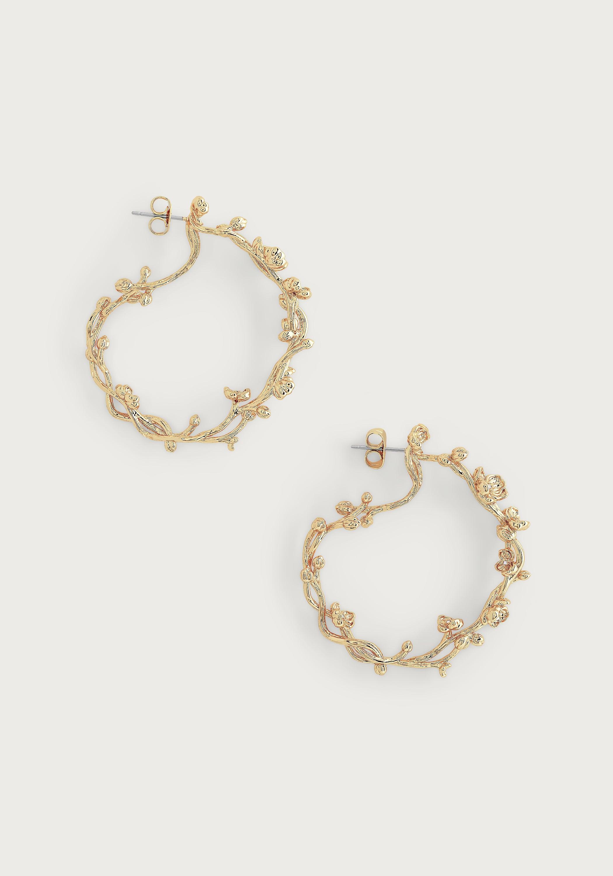 Orchid Hoop Earrings - Anabel Aram