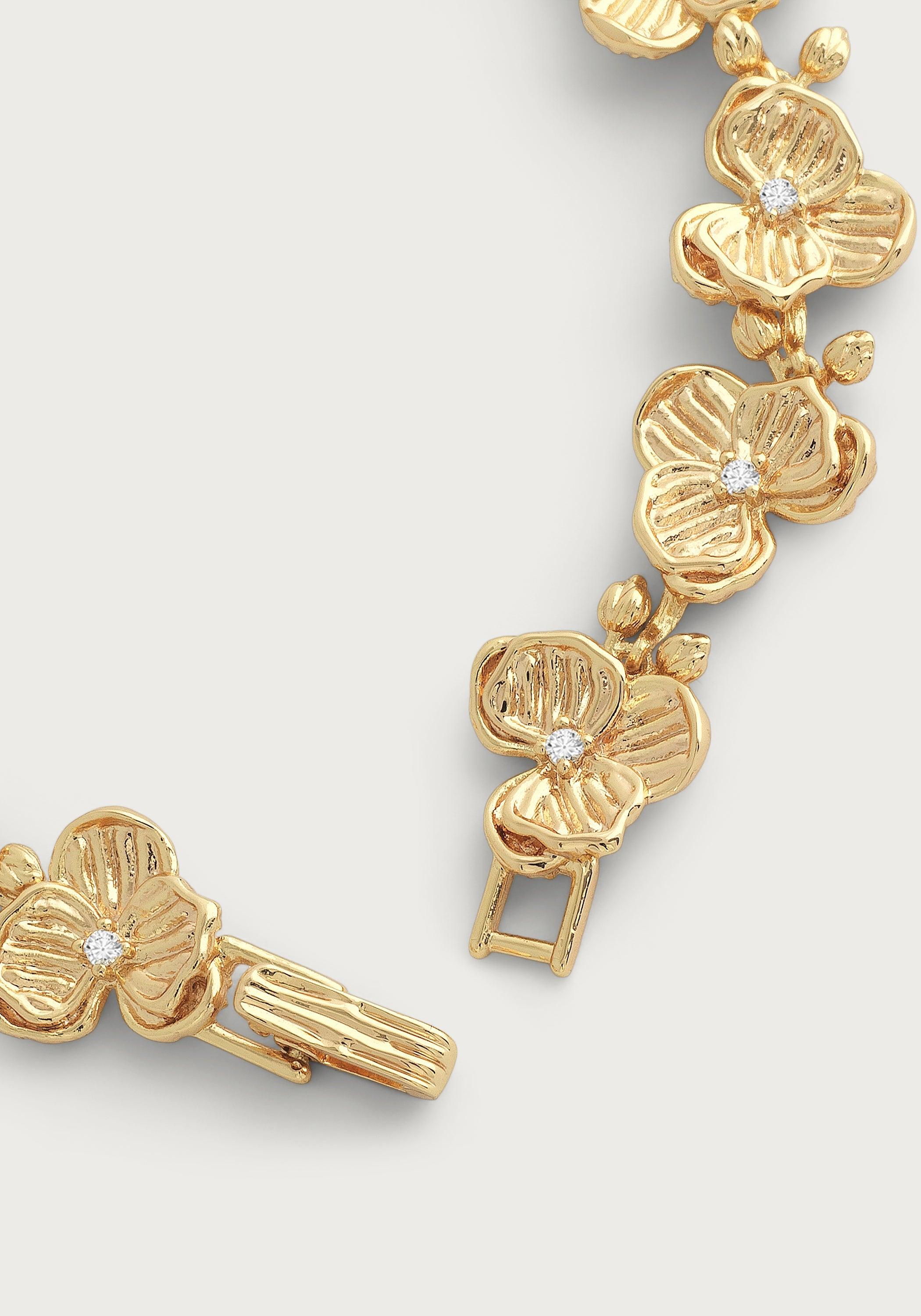 Orchid Link Bracelet - Anabel Aram
