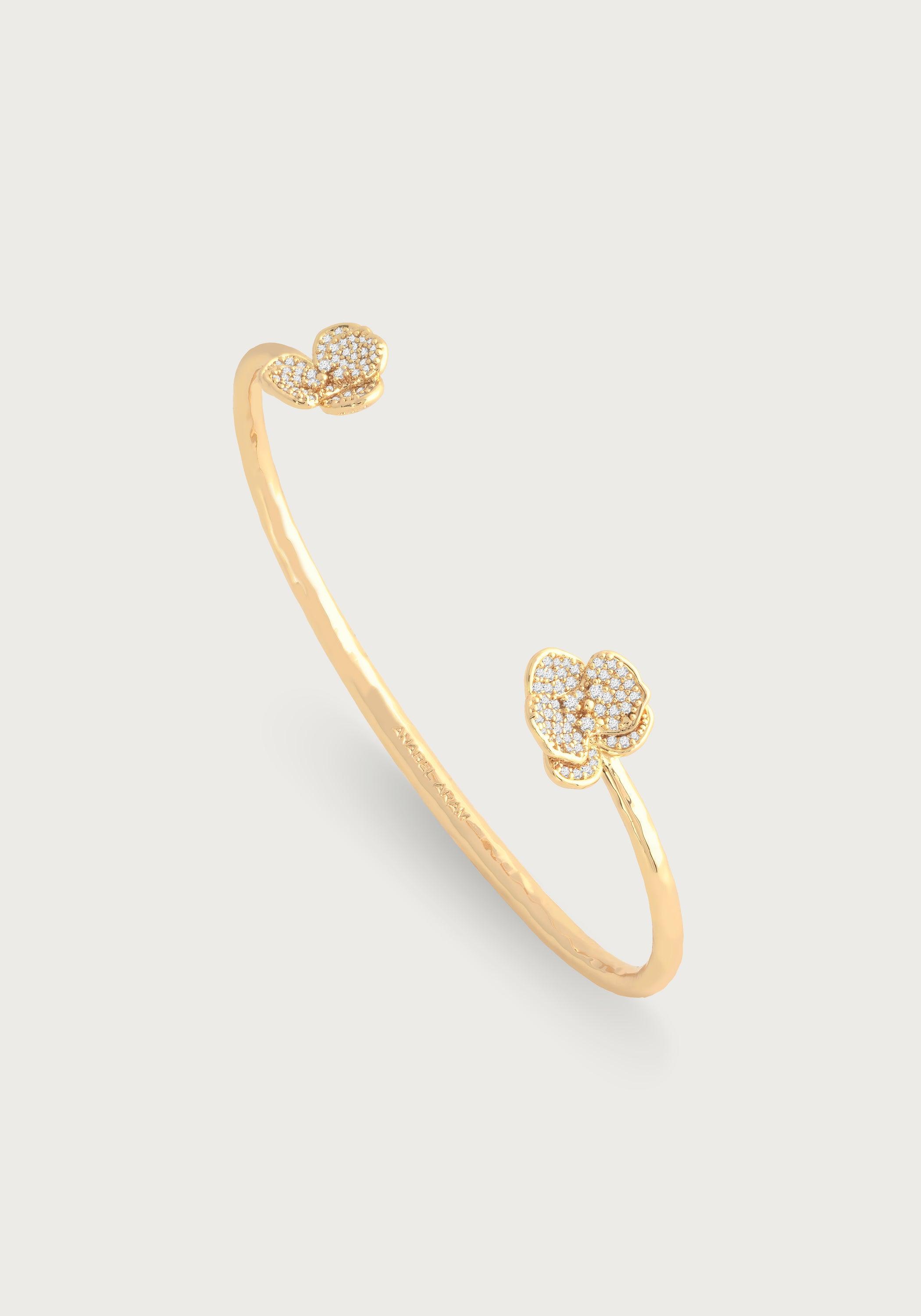 Orchid Pave Bangle - Anabel Aram